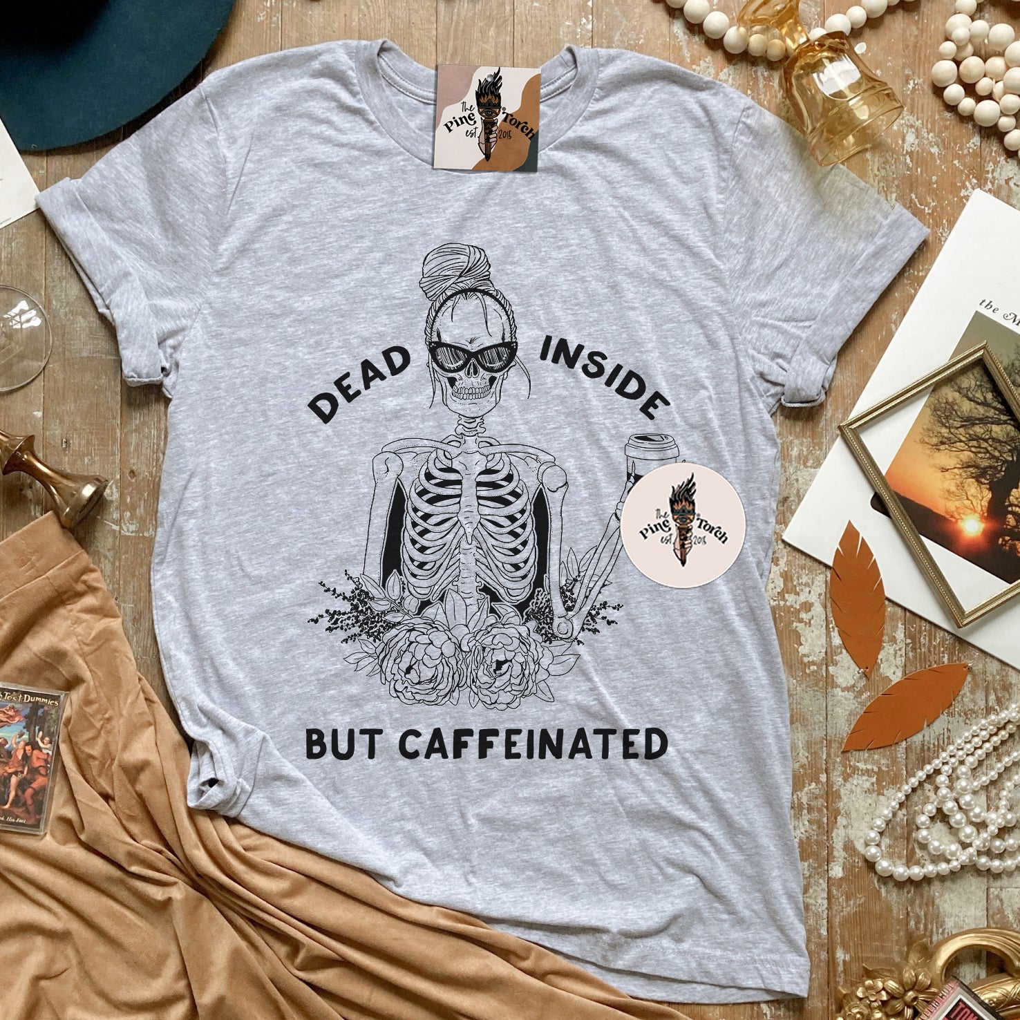 DEAD INSIDE BUT CAFFEINATED // UNISEX TEE