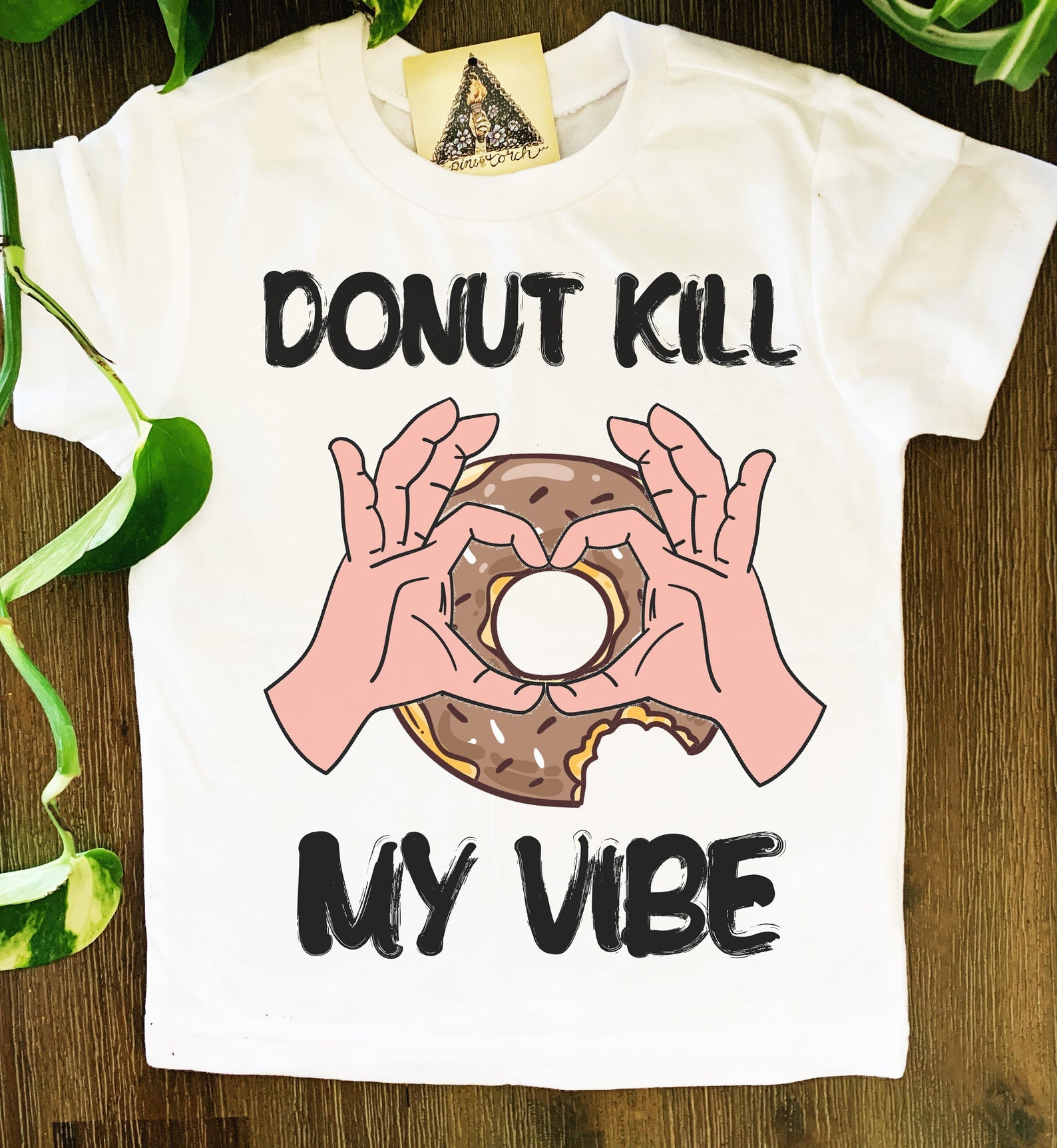 « DONUT KILL MY VIBE » KID'S TEE