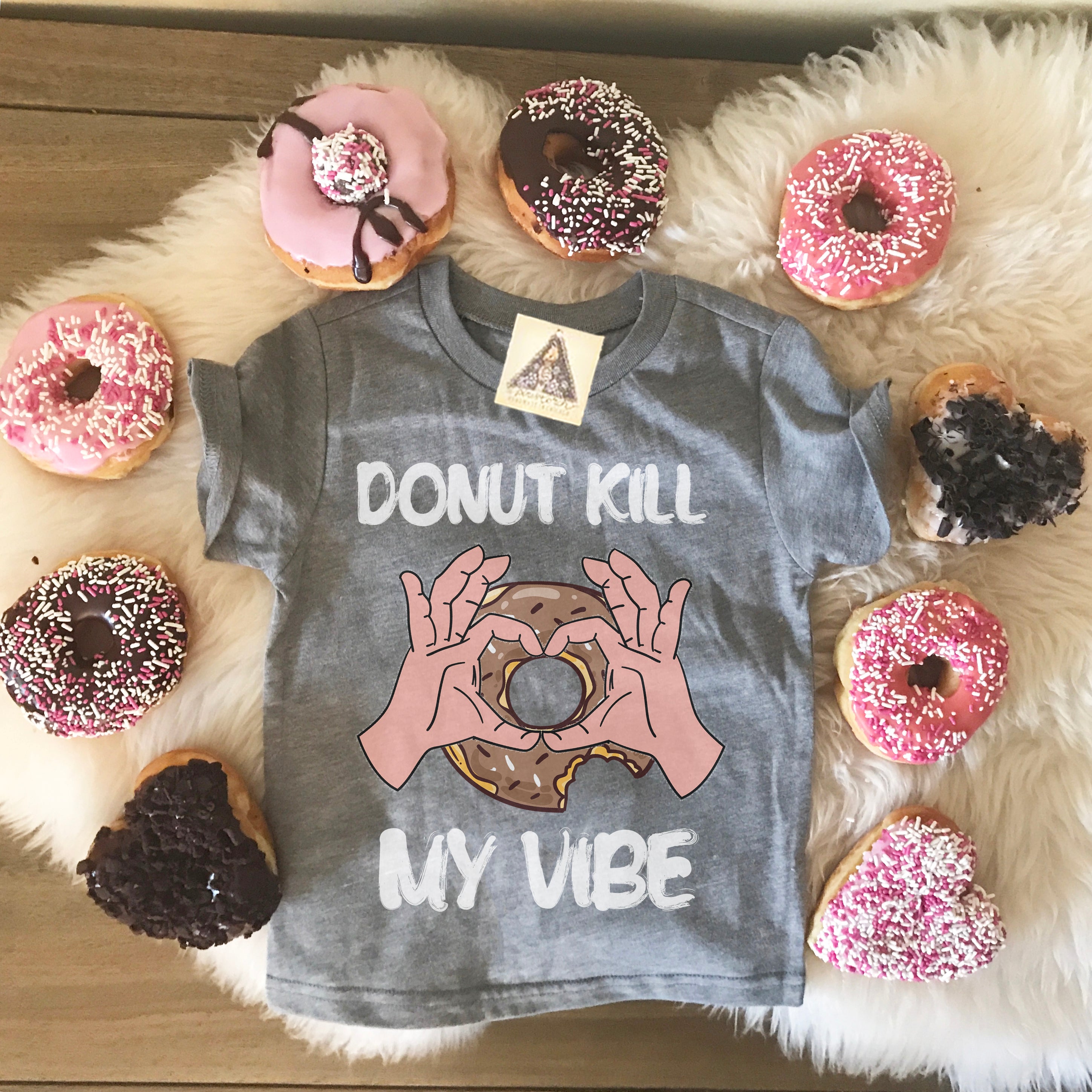 « DONUT KILL MY VIBE » KID'S TEE