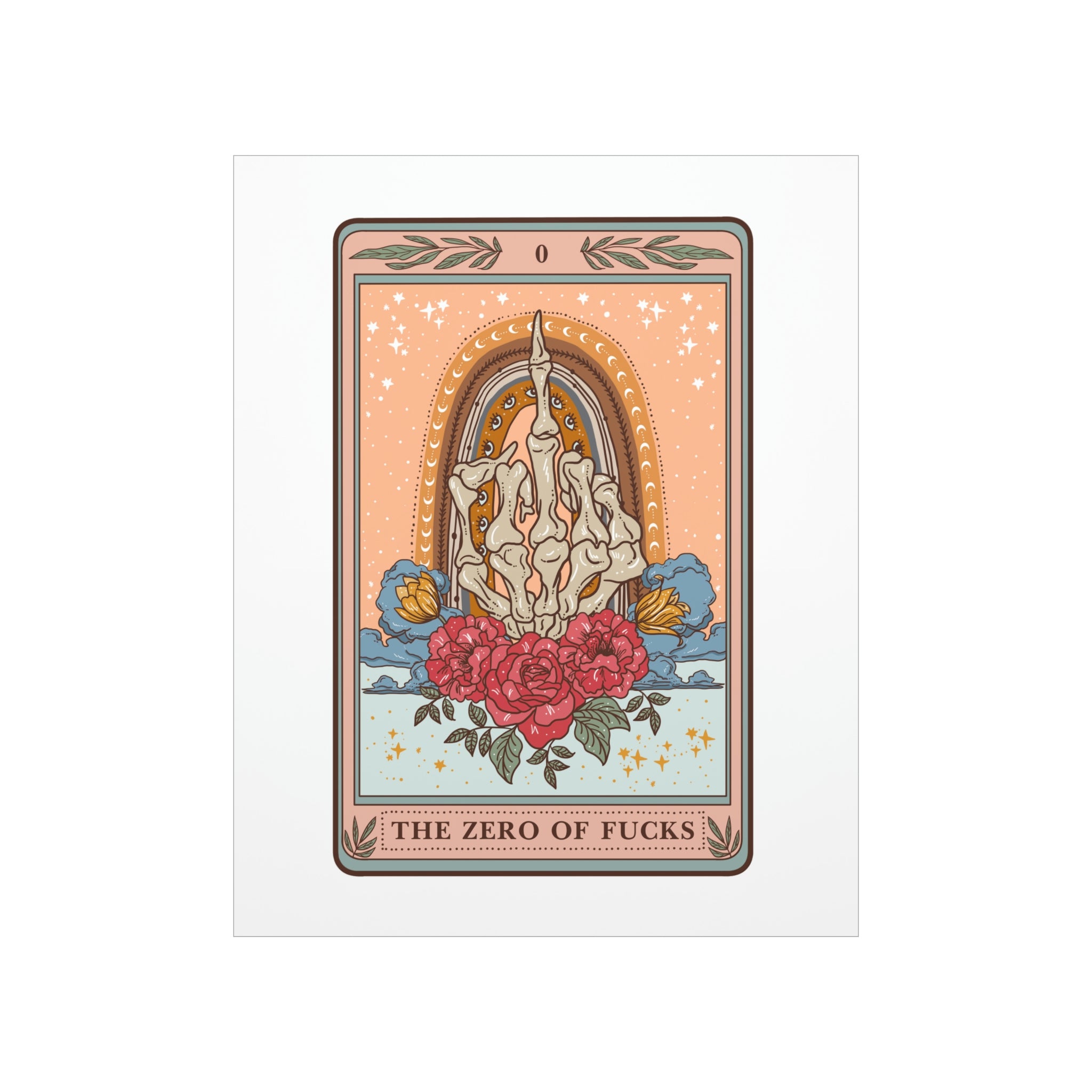 THE ZERO OF FUCKS // MATTE POSTER PRINT