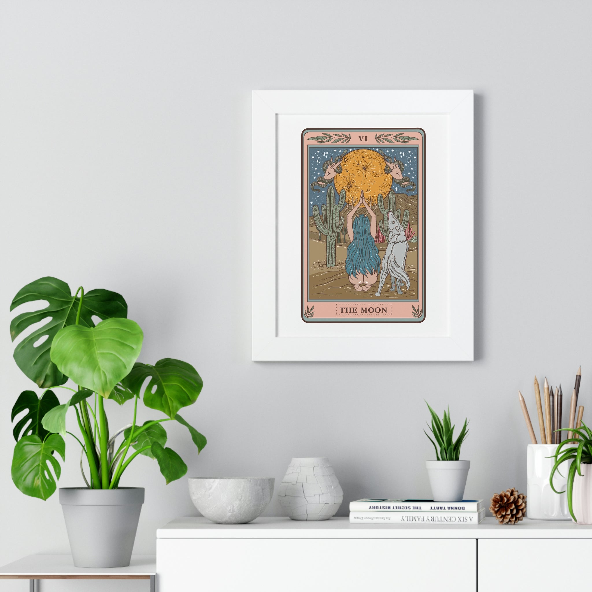 THE MOON // FRAMED POSTER PRINT
