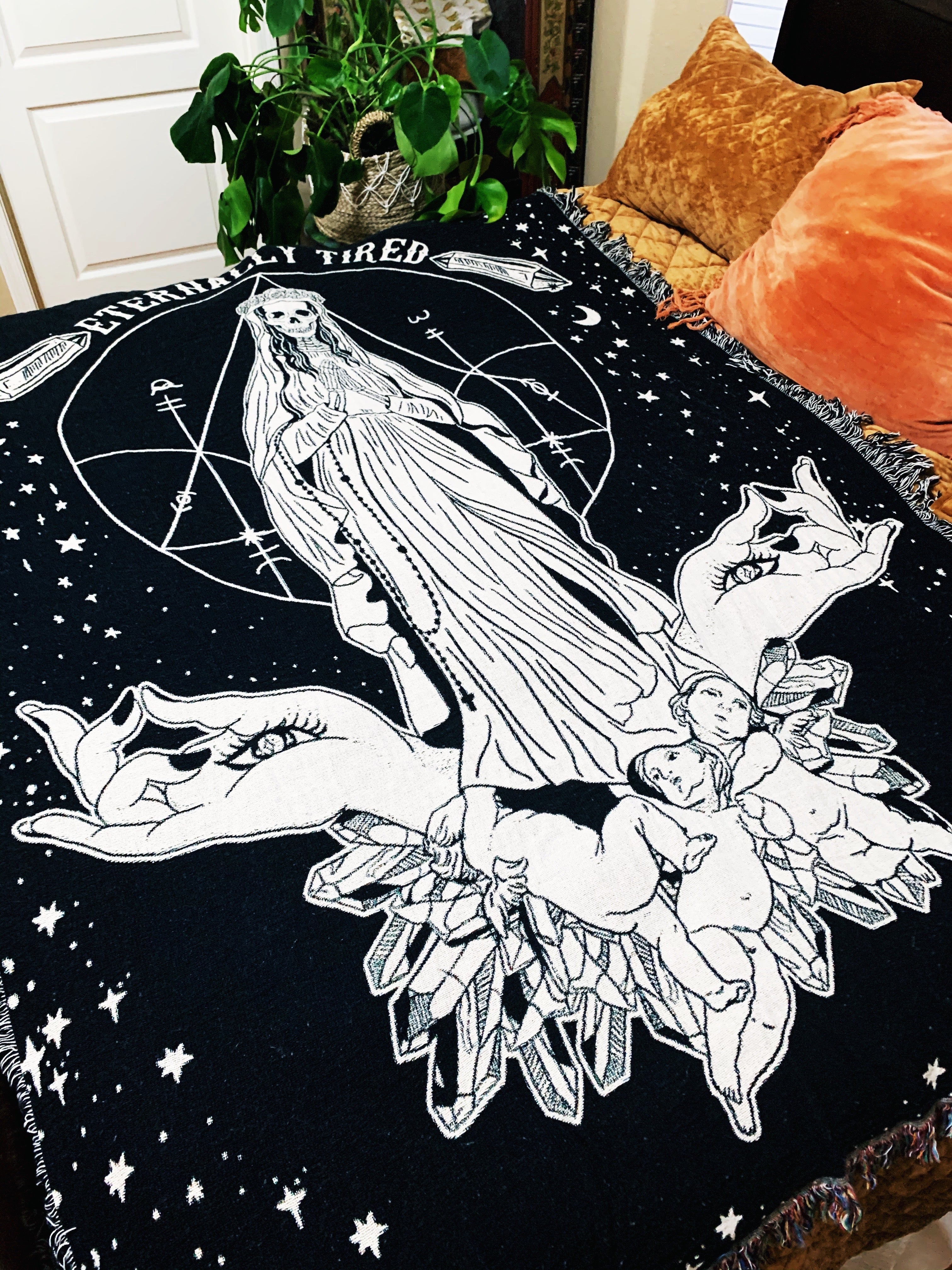 ETERNALLY TIRED // WOVEN FRINGE BLANKET