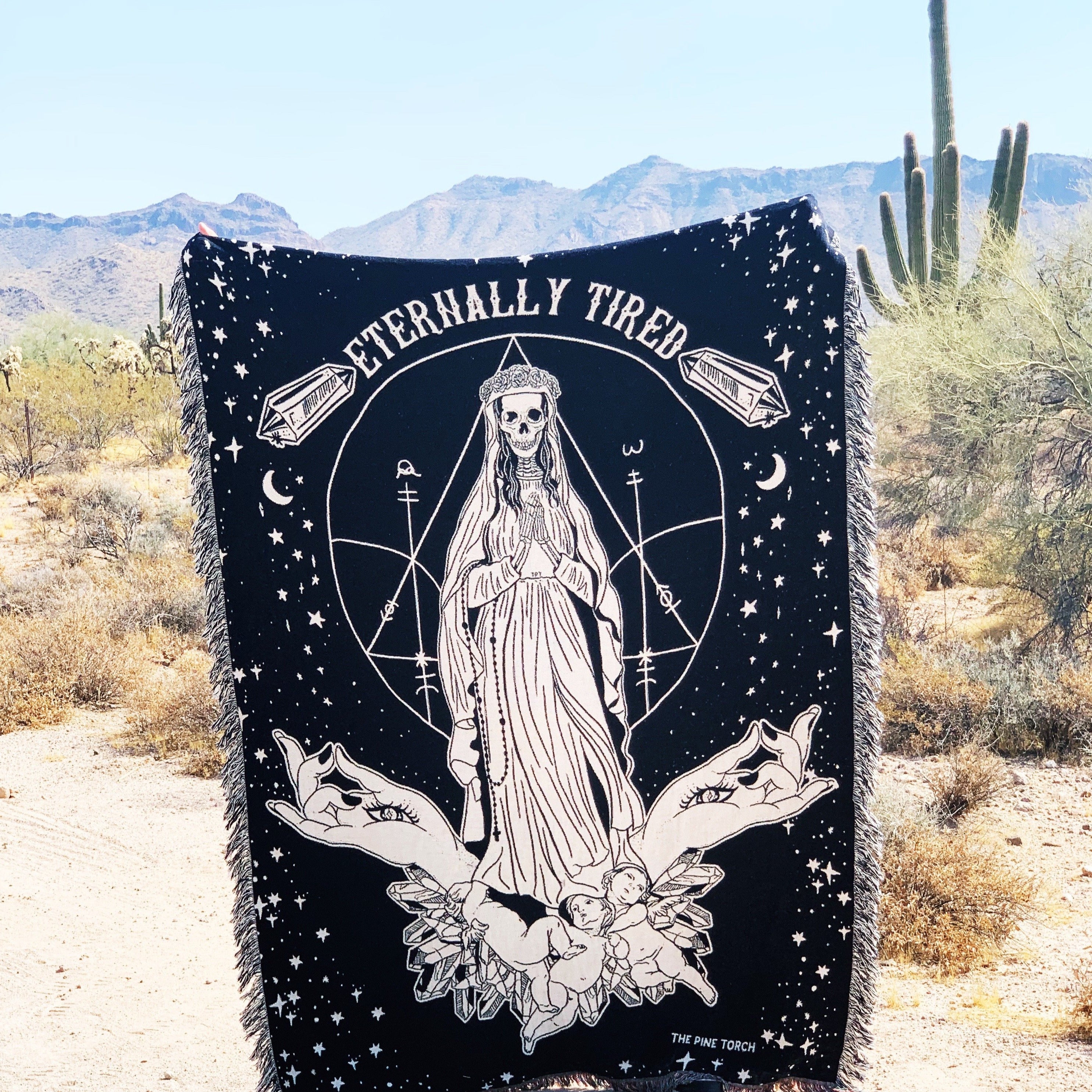 ETERNALLY TIRED // WOVEN FRINGE BLANKET