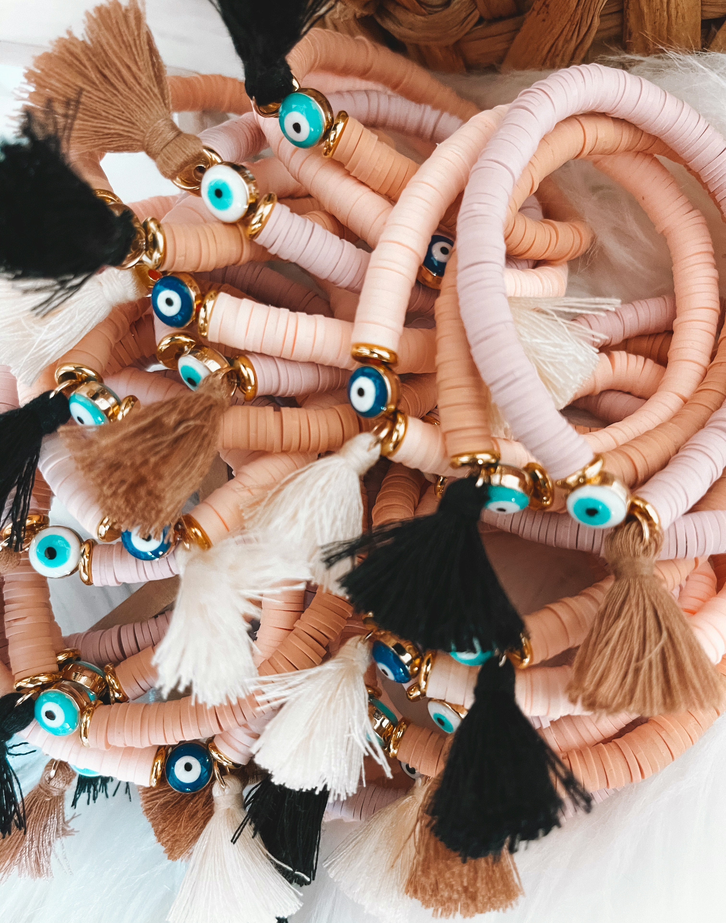 THE PINE TORCH EXCLUSIVE // HAMSA STACKABLE BEAD BRACELET