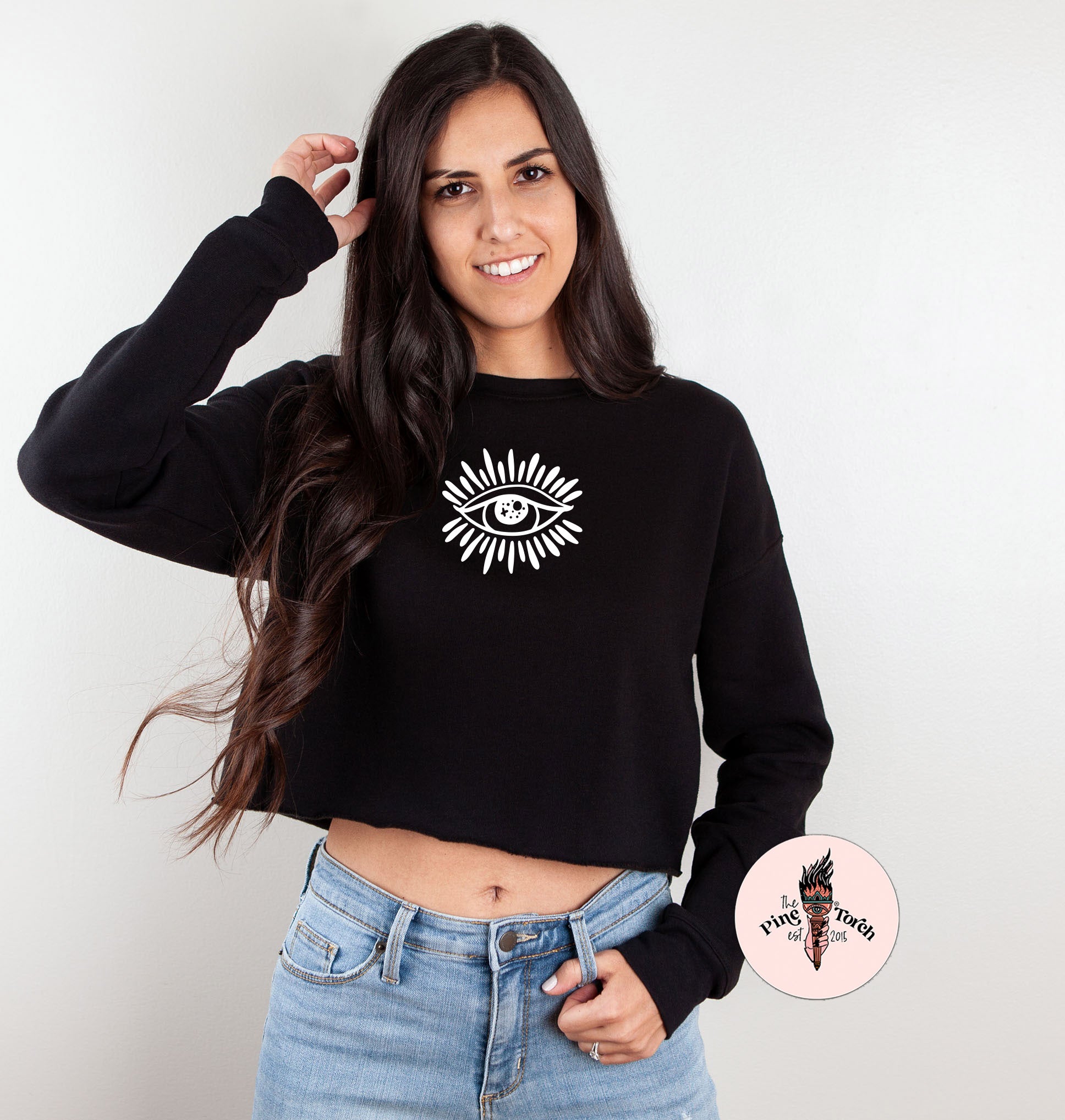 « EVIL EYE » CROP HOODIE