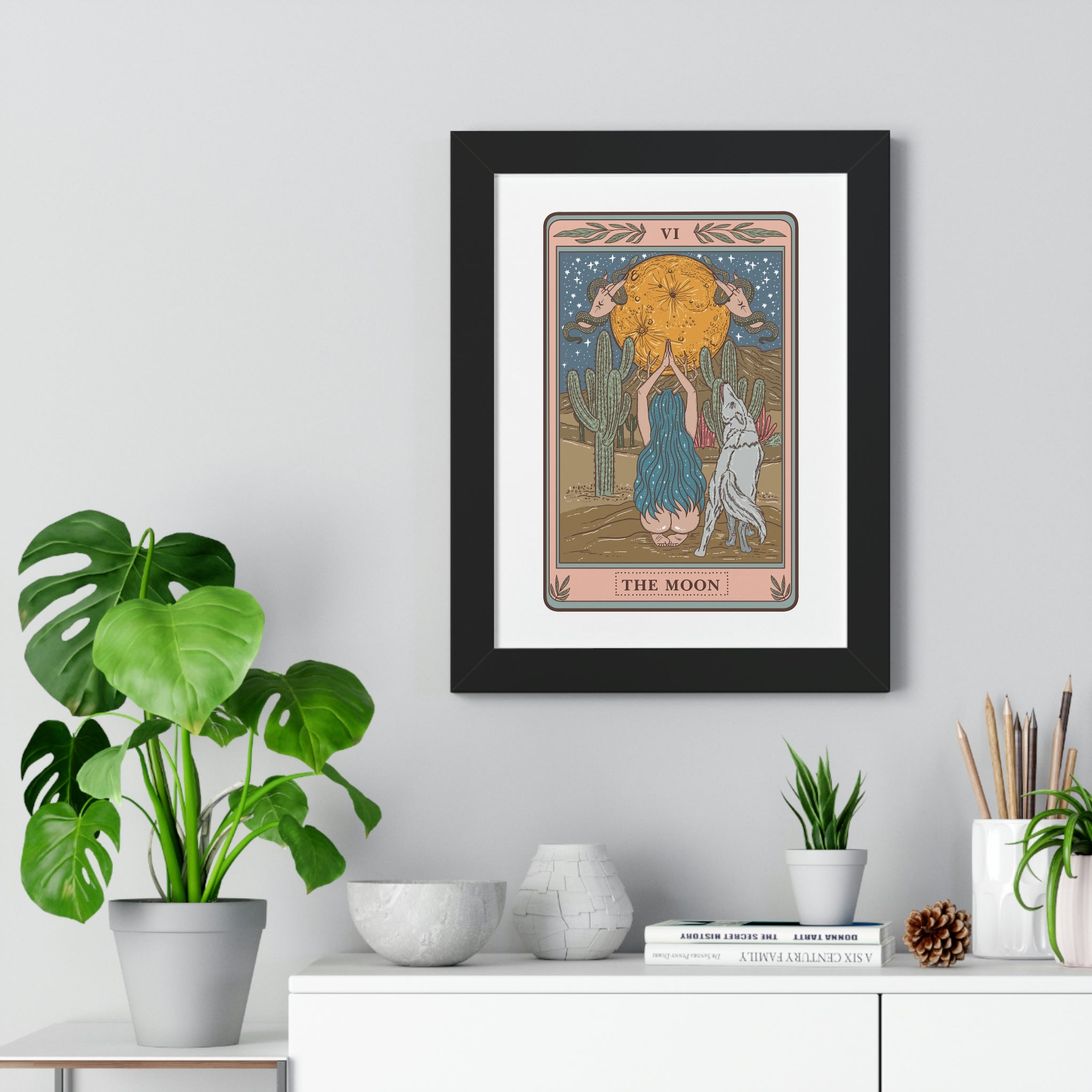 THE MOON // FRAMED POSTER PRINT