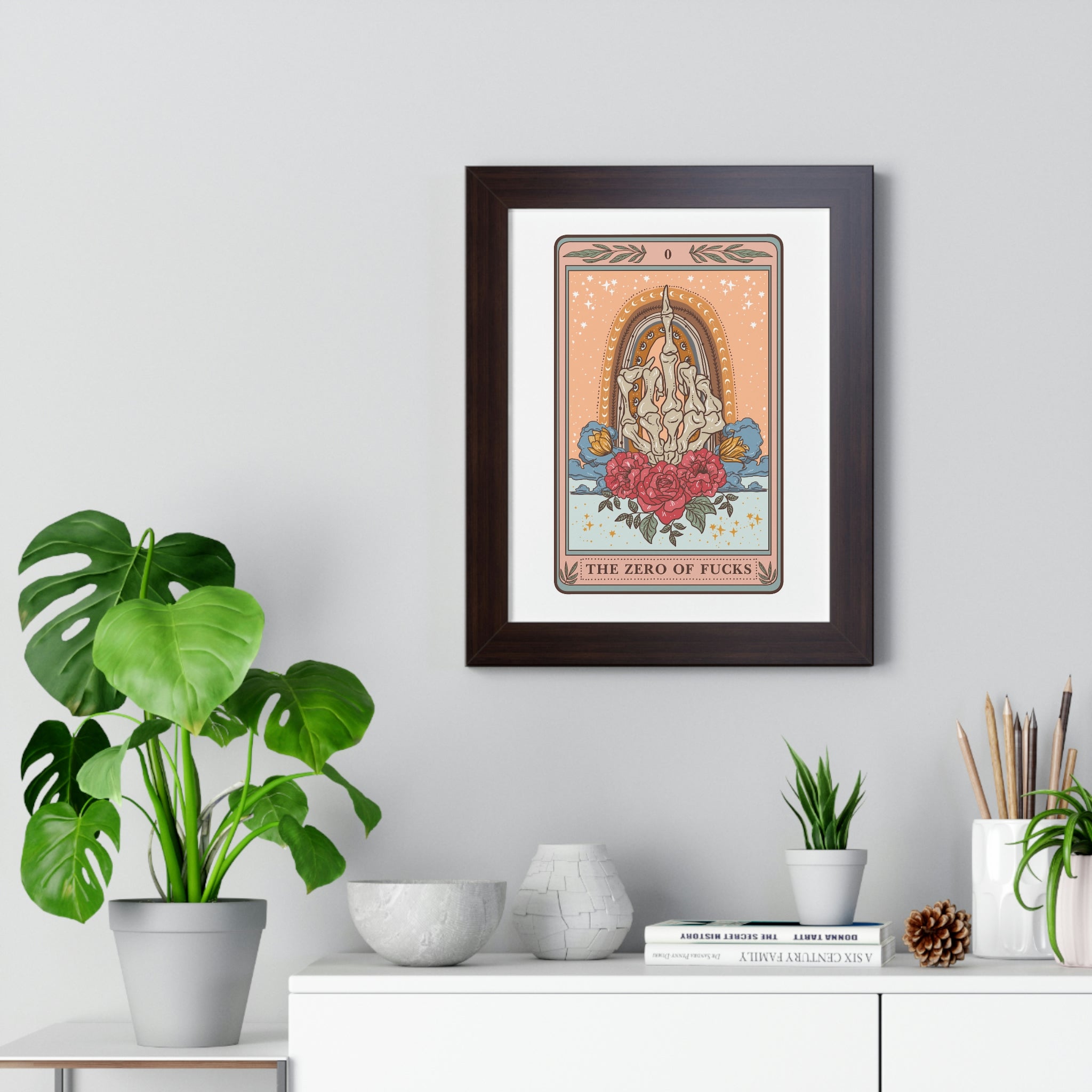 THE ZERO OF F*CKS // FRAMED POSTER PRINT