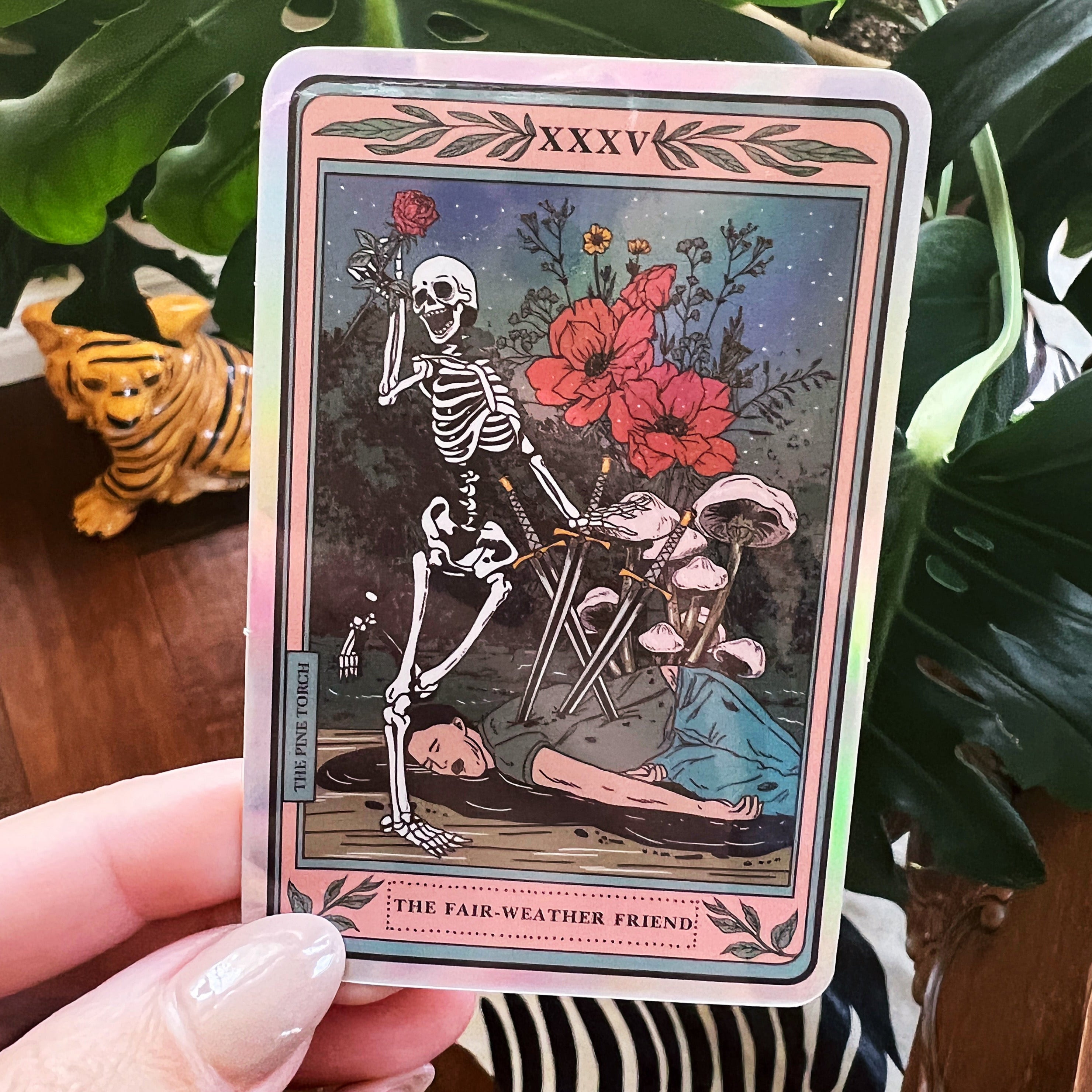 THE FAIR-WEATHER FRIEND TAROT « HOLOGRAPHIC STICKER »