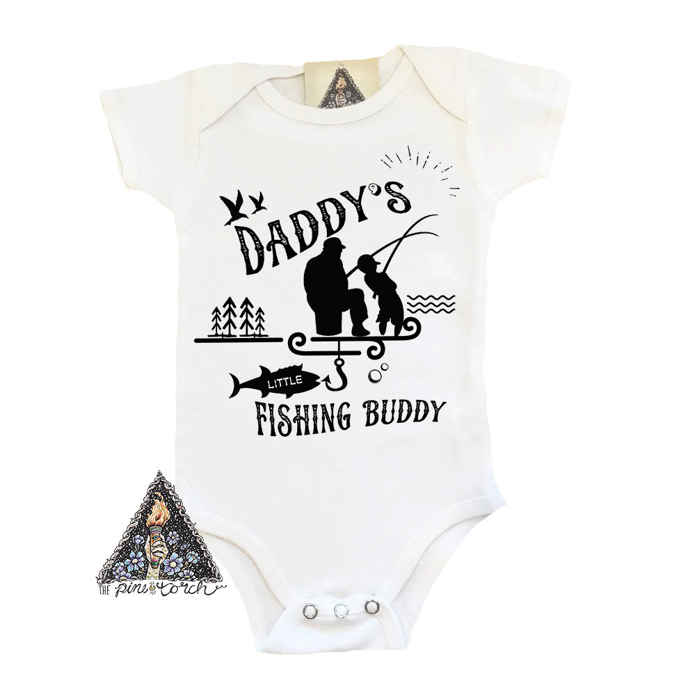 « DADDY'S/GRANDPA'S LITTLE FISHING BUDDY » BODYSUIT
