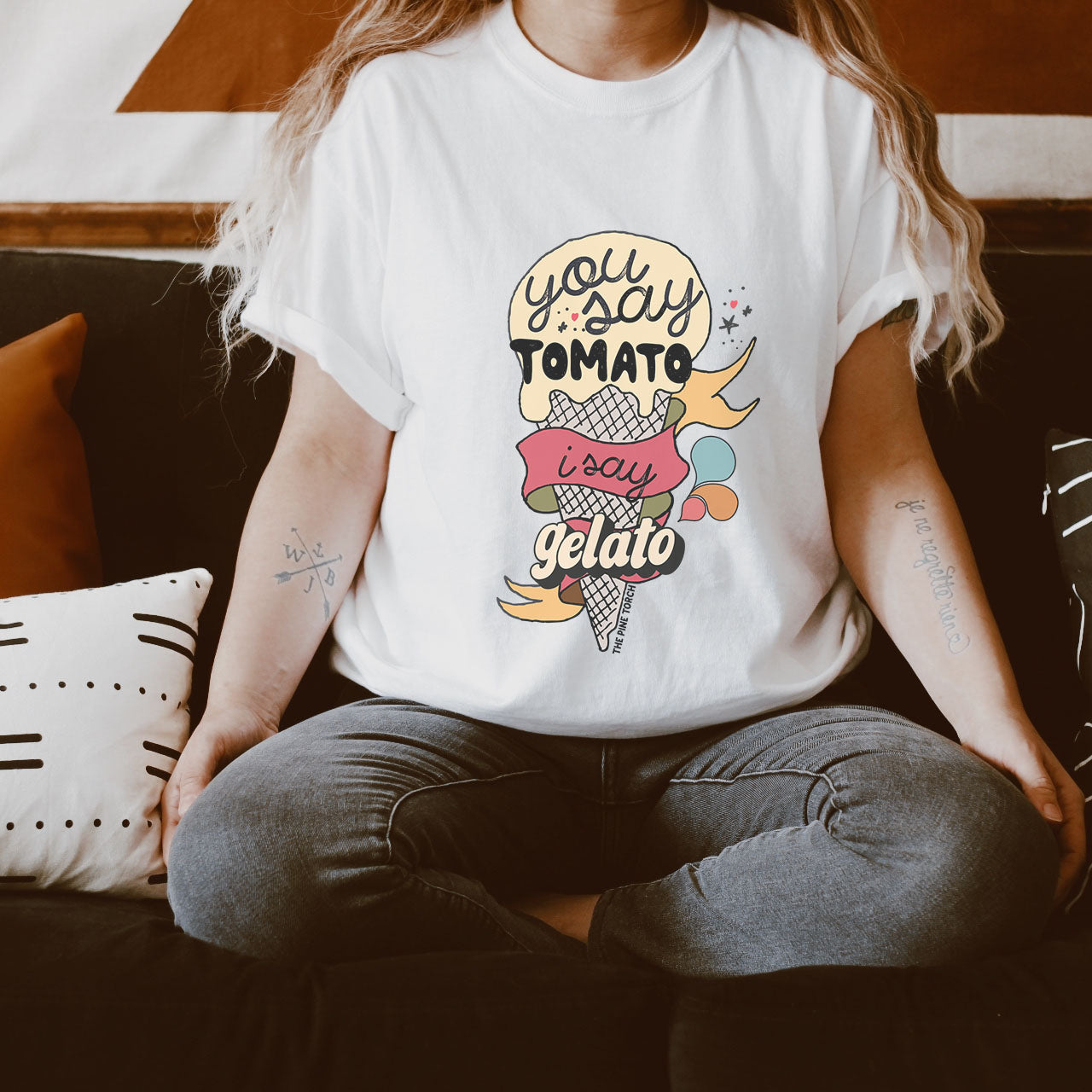« TOMATO, GELATO » UNISEX TEE