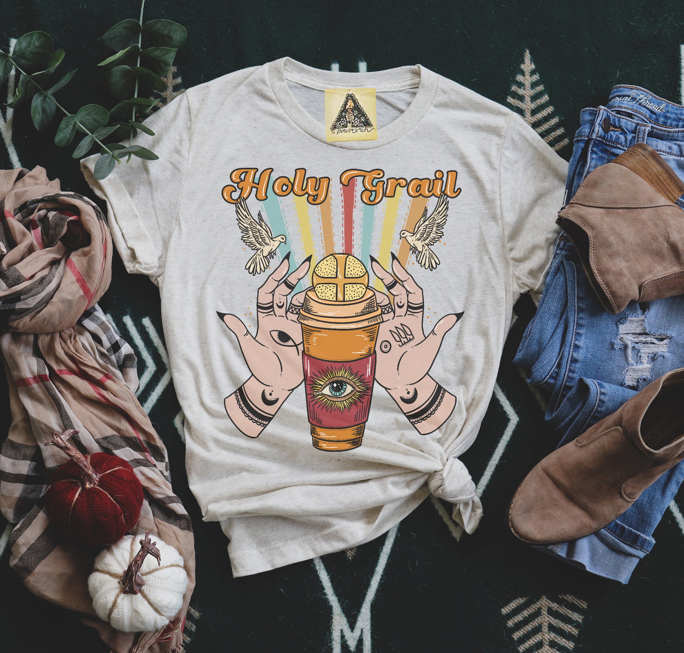 « HOLY GRAIL » WHITE UNISEX TEE