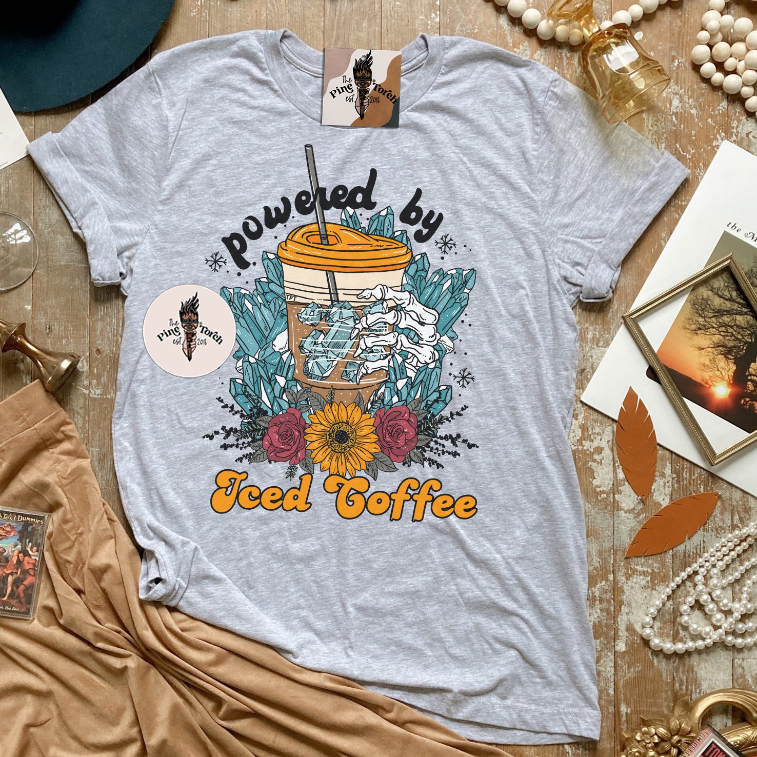 POWERED BY ICED COFFEE // UNISEX TEE