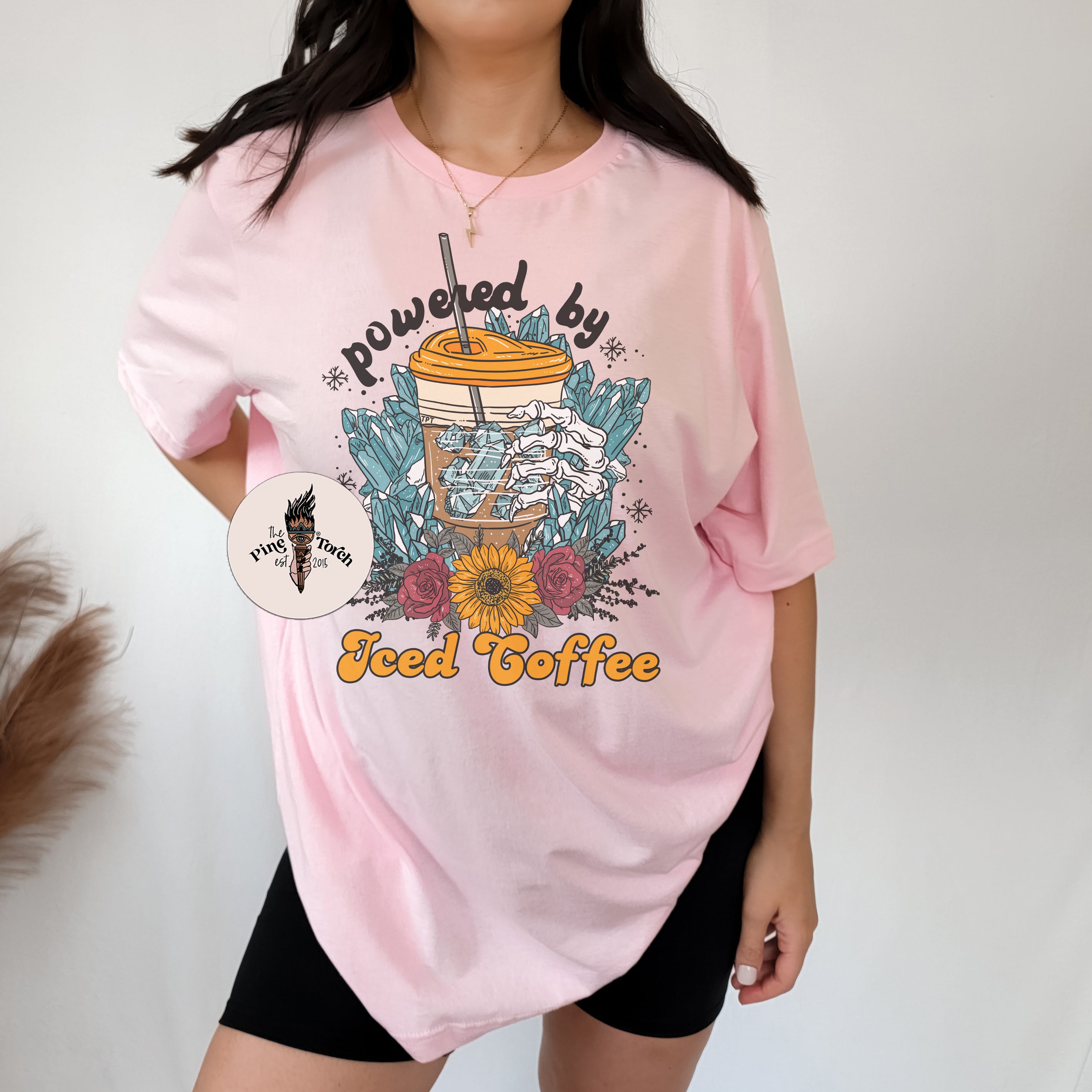 POWERED BY ICED COFFEE // UNISEX TEE