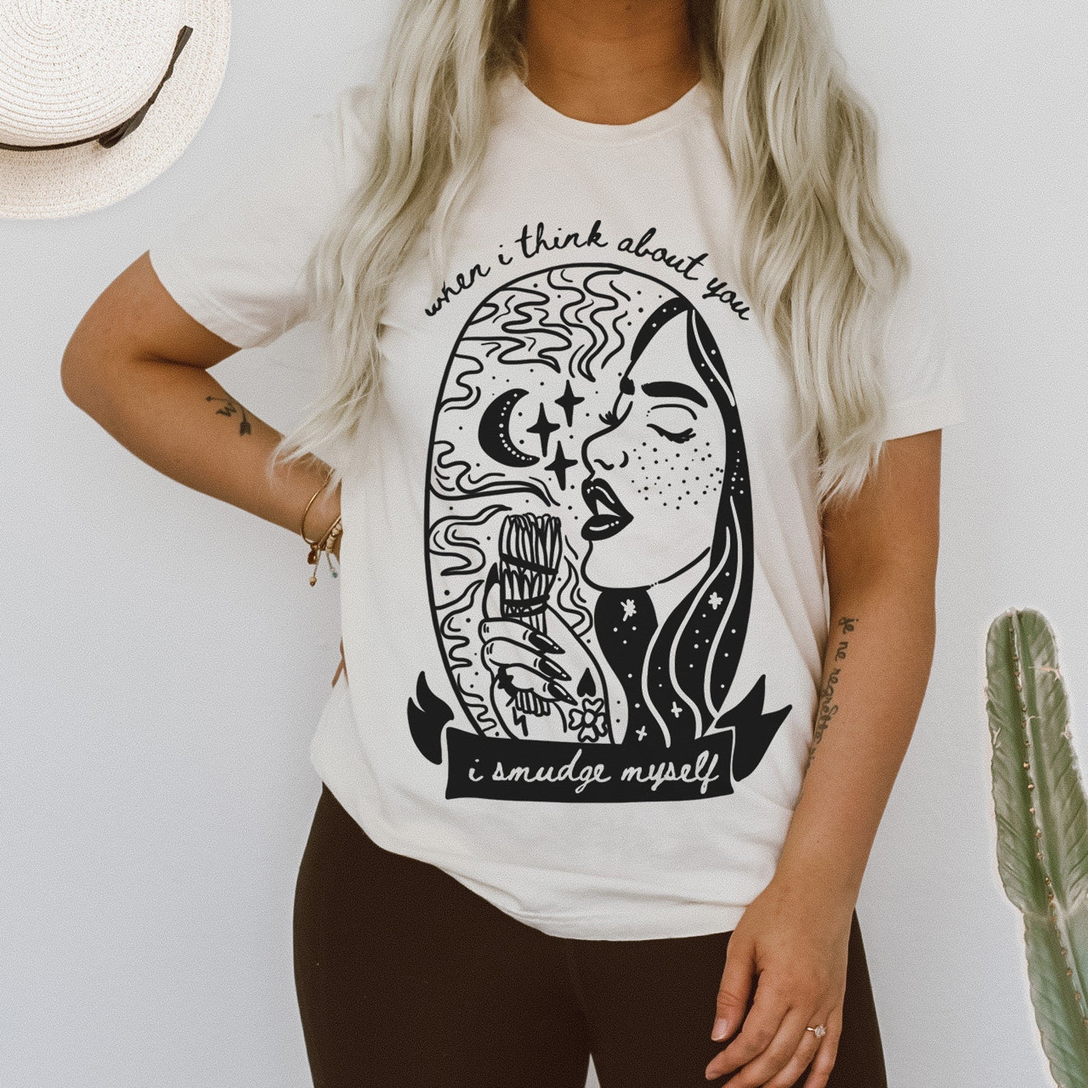 « WHEN I THINK ABOUT YOU I SMUDGE MYSELF » UNISEX TEE