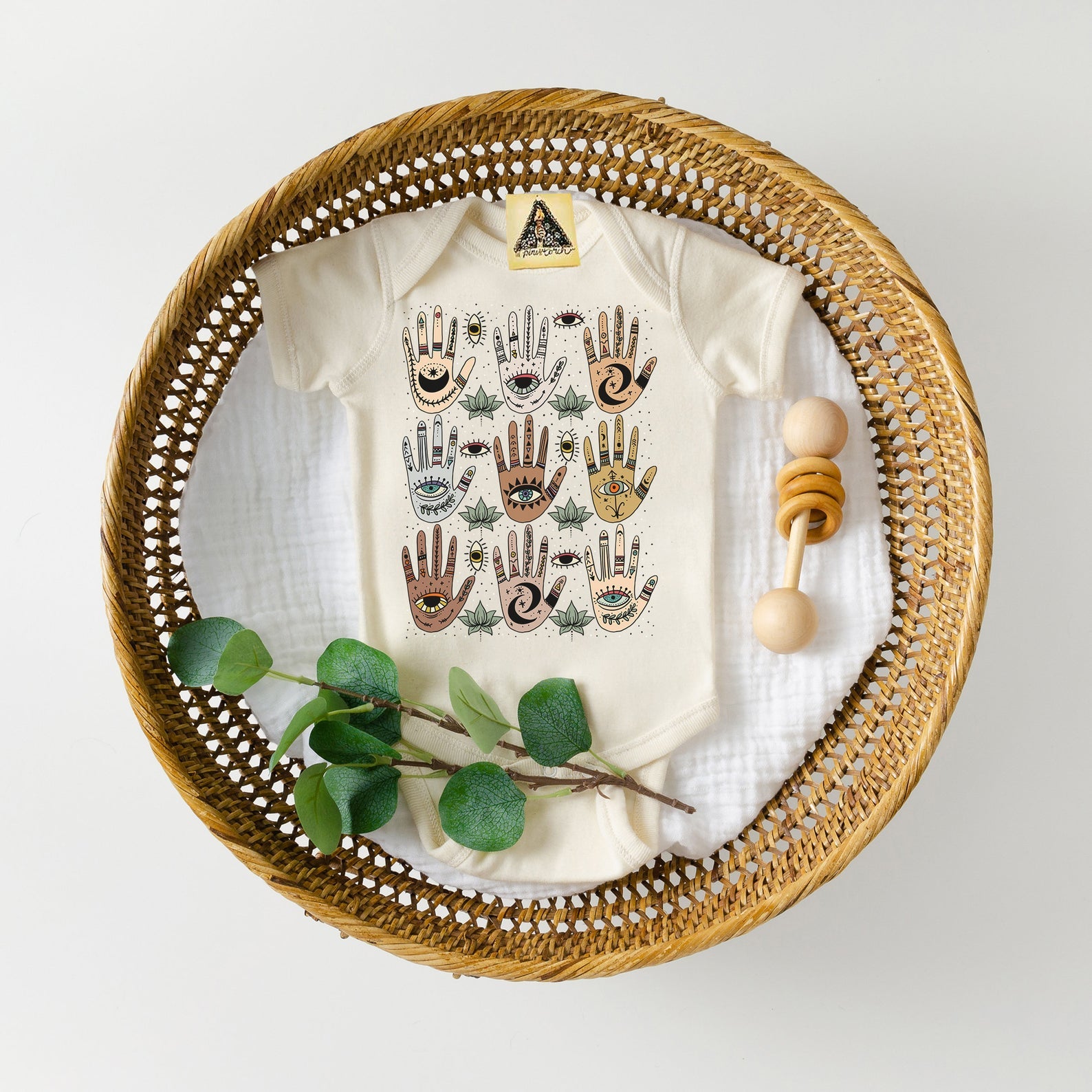 « HELPING HANDS HAMSA » BODYSUIT