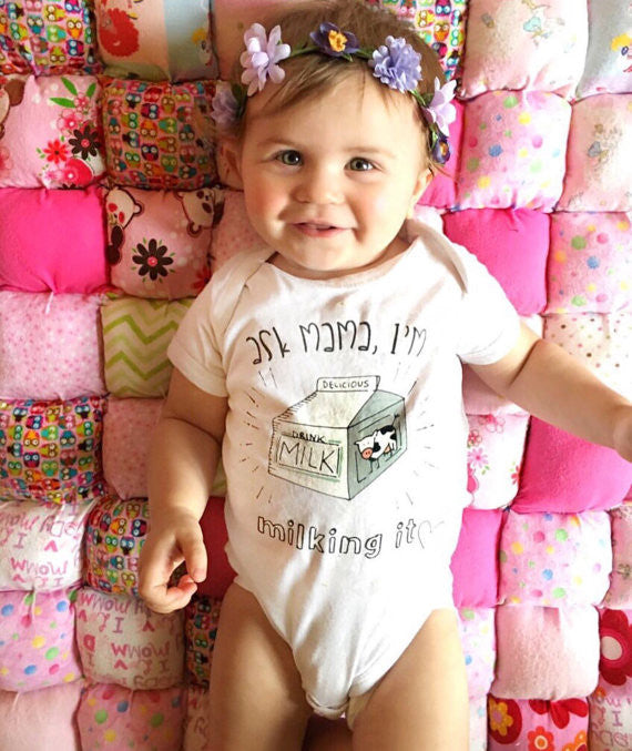 « ASK MAMA I'M MILKING IT » BODYSUIT