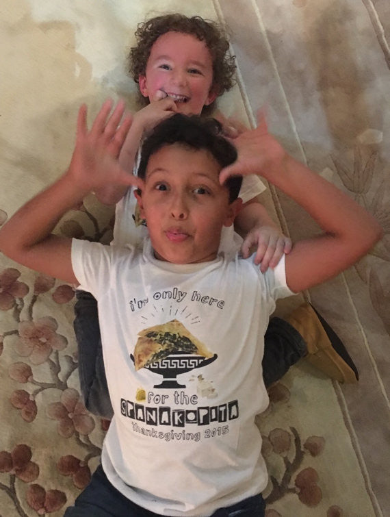 « HERE FOR THE SPANAKOPITA » KID'S TEE