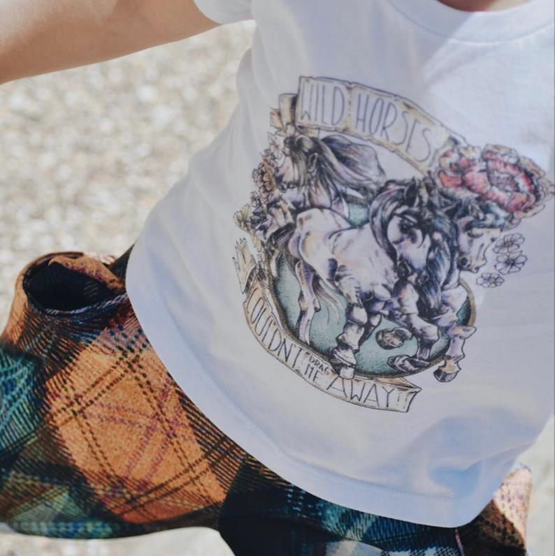 « WILD HORSES » KID'S TEE