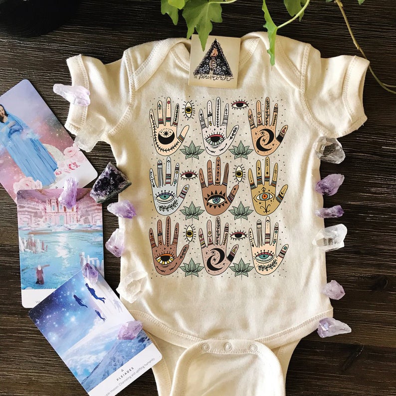 « HELPING HANDS HAMSA » BODYSUIT