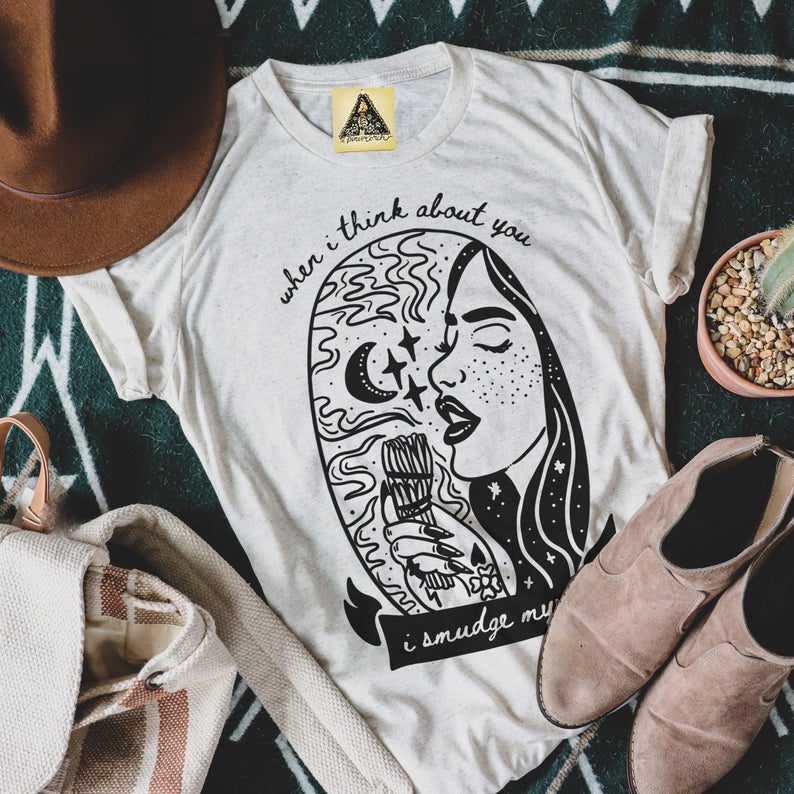 « WHEN I THINK ABOUT YOU I SMUDGE MYSELF » UNISEX TEE