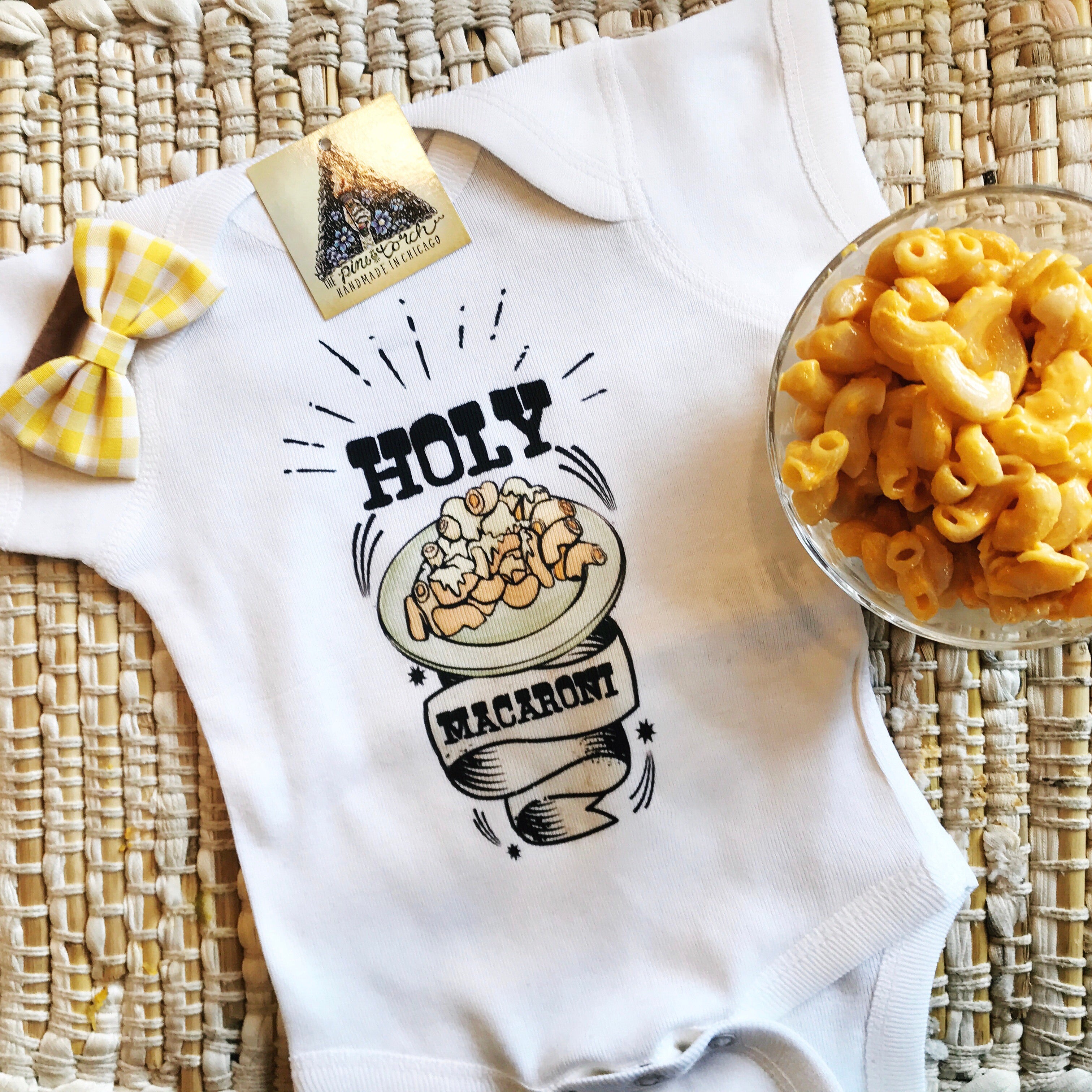 « HOLY MACARONI » BODYSUIT