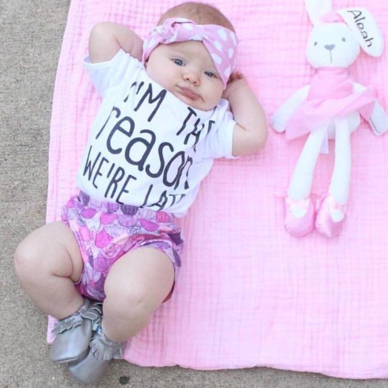 « I'M THE REASON WE'RE LATE » KID'S TEE