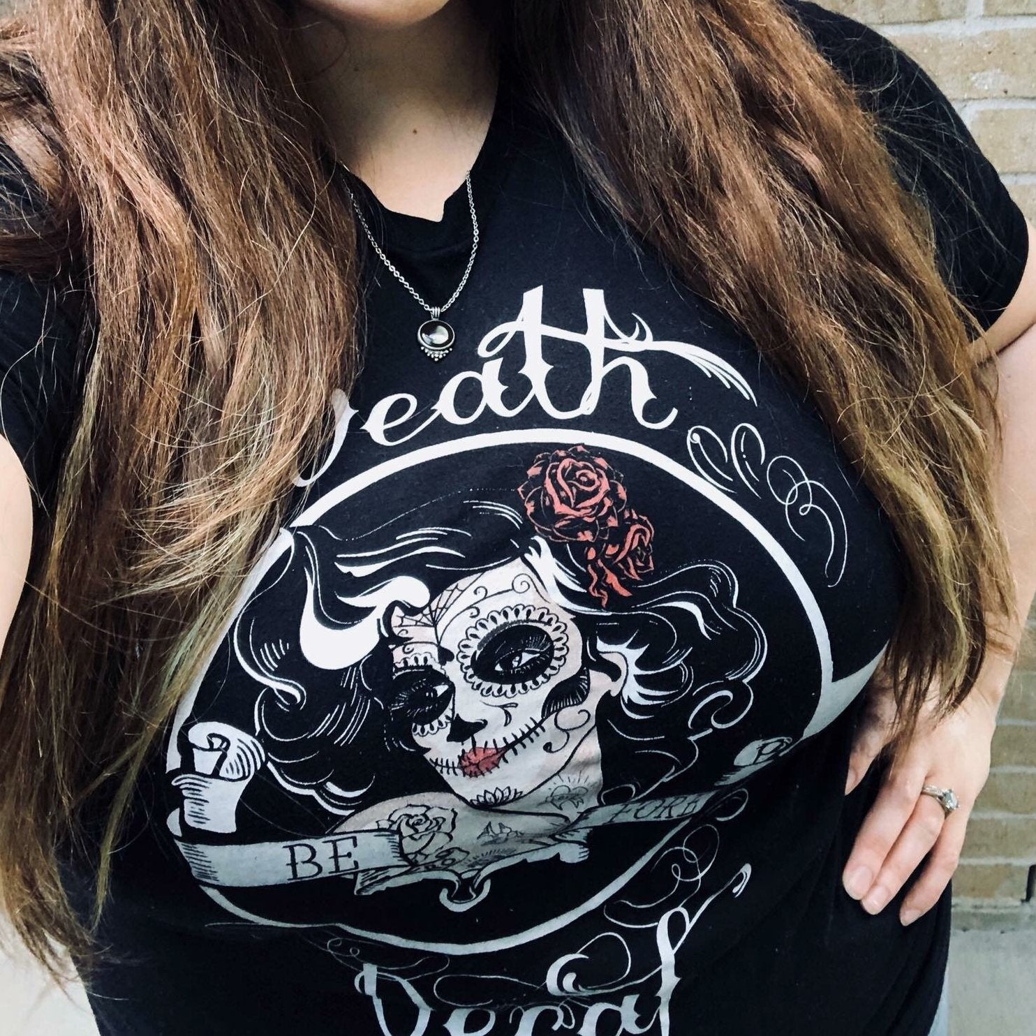 « DEATH BEFORE DECAF » WOMEN'S SLOUCHY OR UNISEX TEE