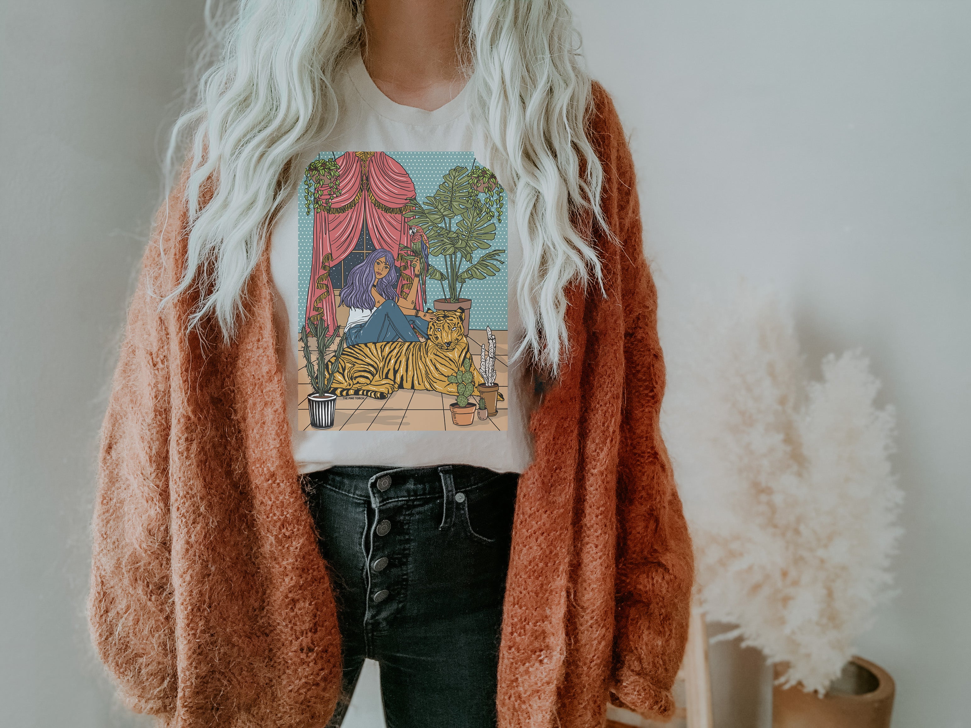 « MY INNER JUNGLE » UNISEX CREAM TEE