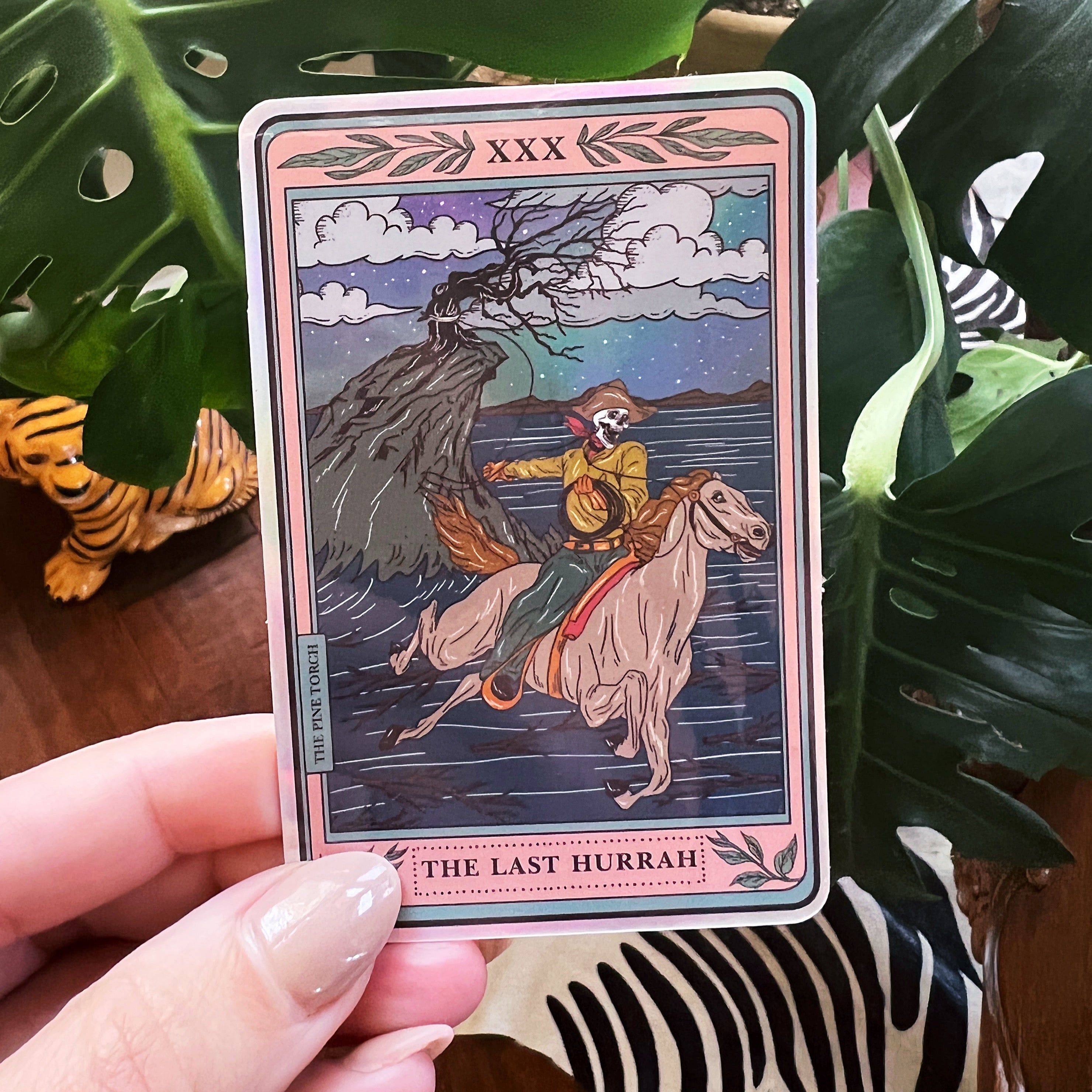 THE LAST HURRAH TAROT « HOLOGRAPHIC STICKER »
