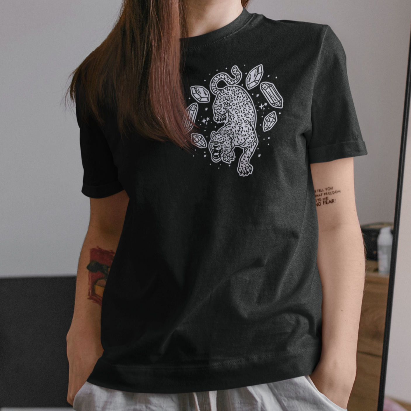 « CRYSTAL LEOPARD » UNISEX TEE