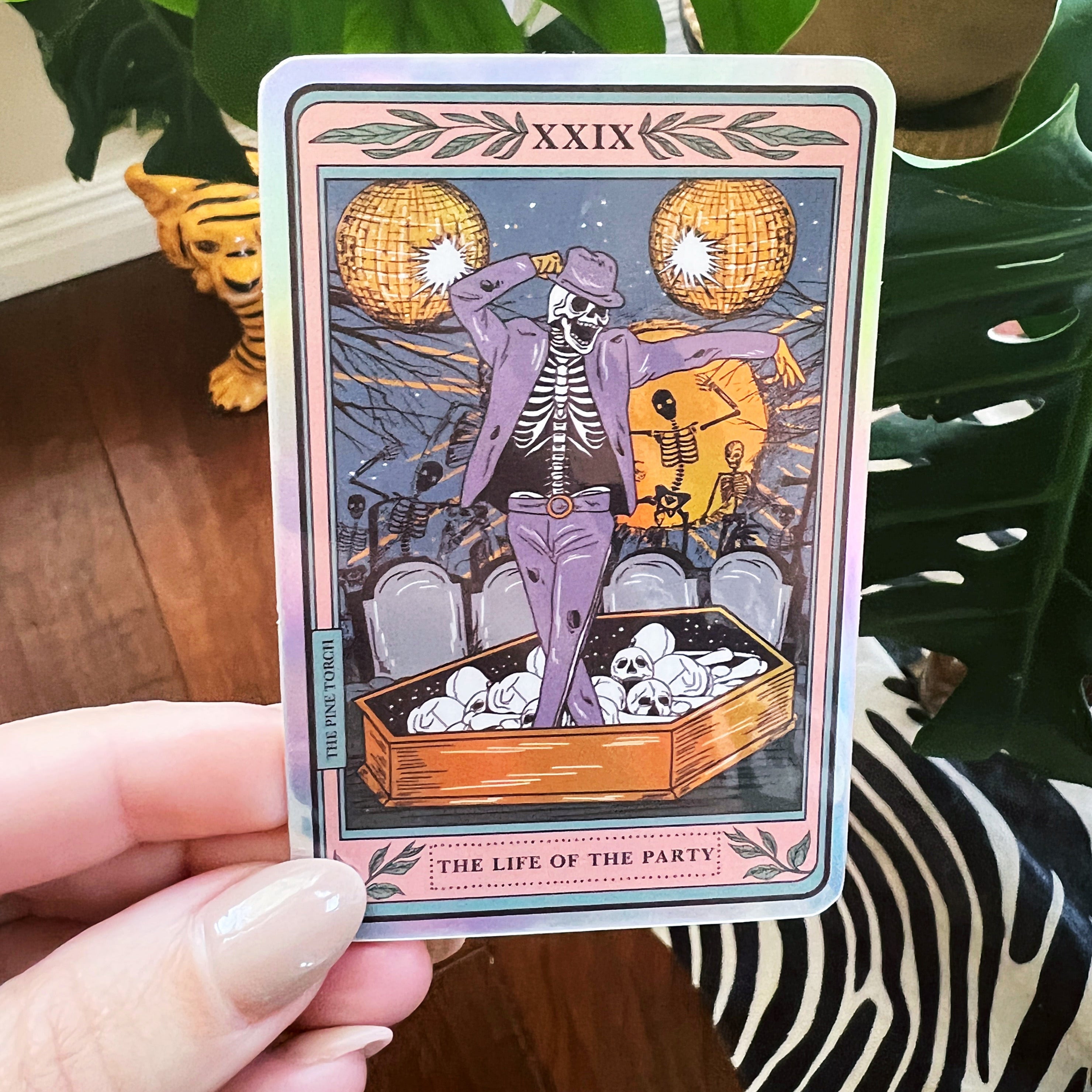 THE LIFE OF THE PARTY TAROT « HOLOGRAPHIC STICKER »