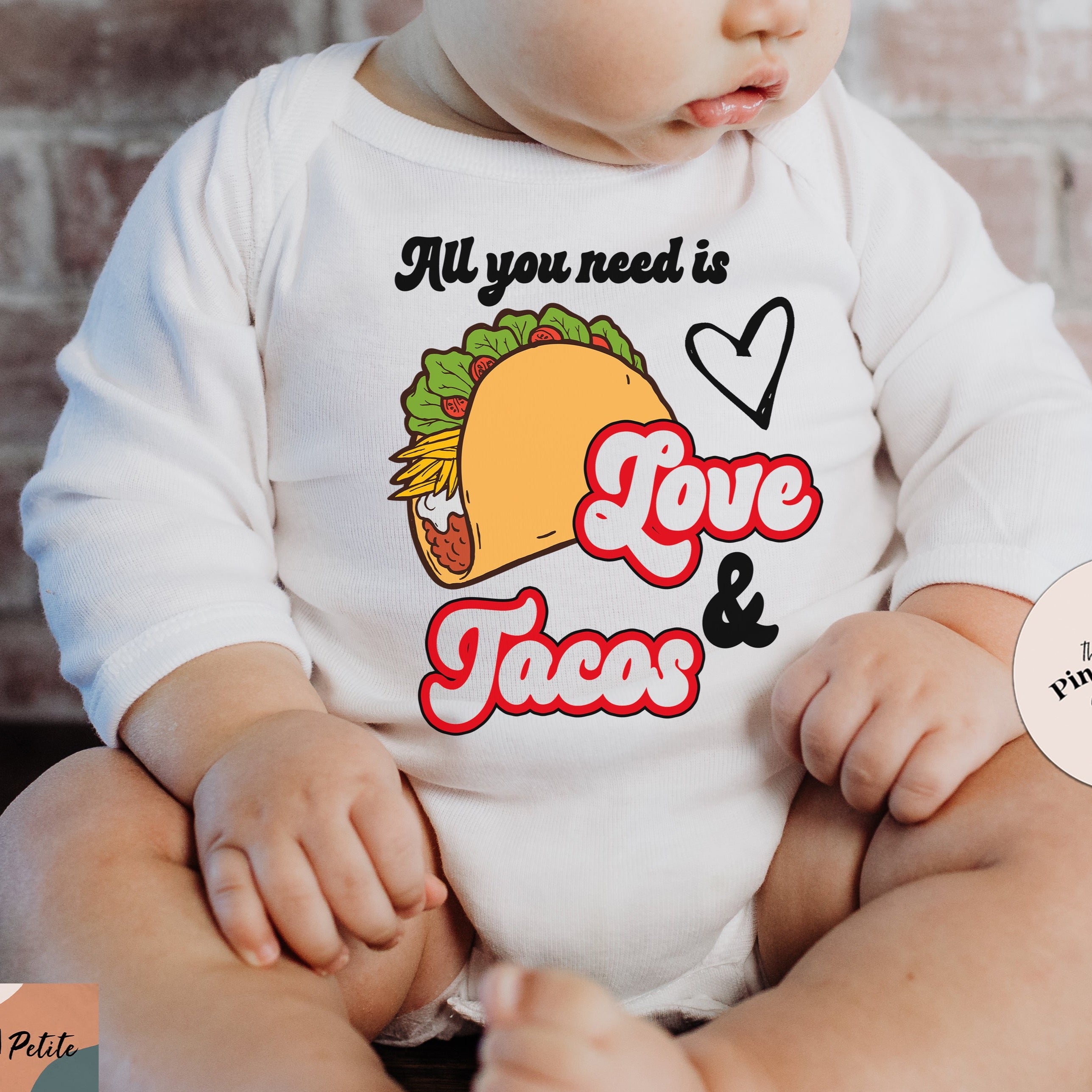 « ALL YOU NEED IS LOVE AND TACOS » BODYSUIT