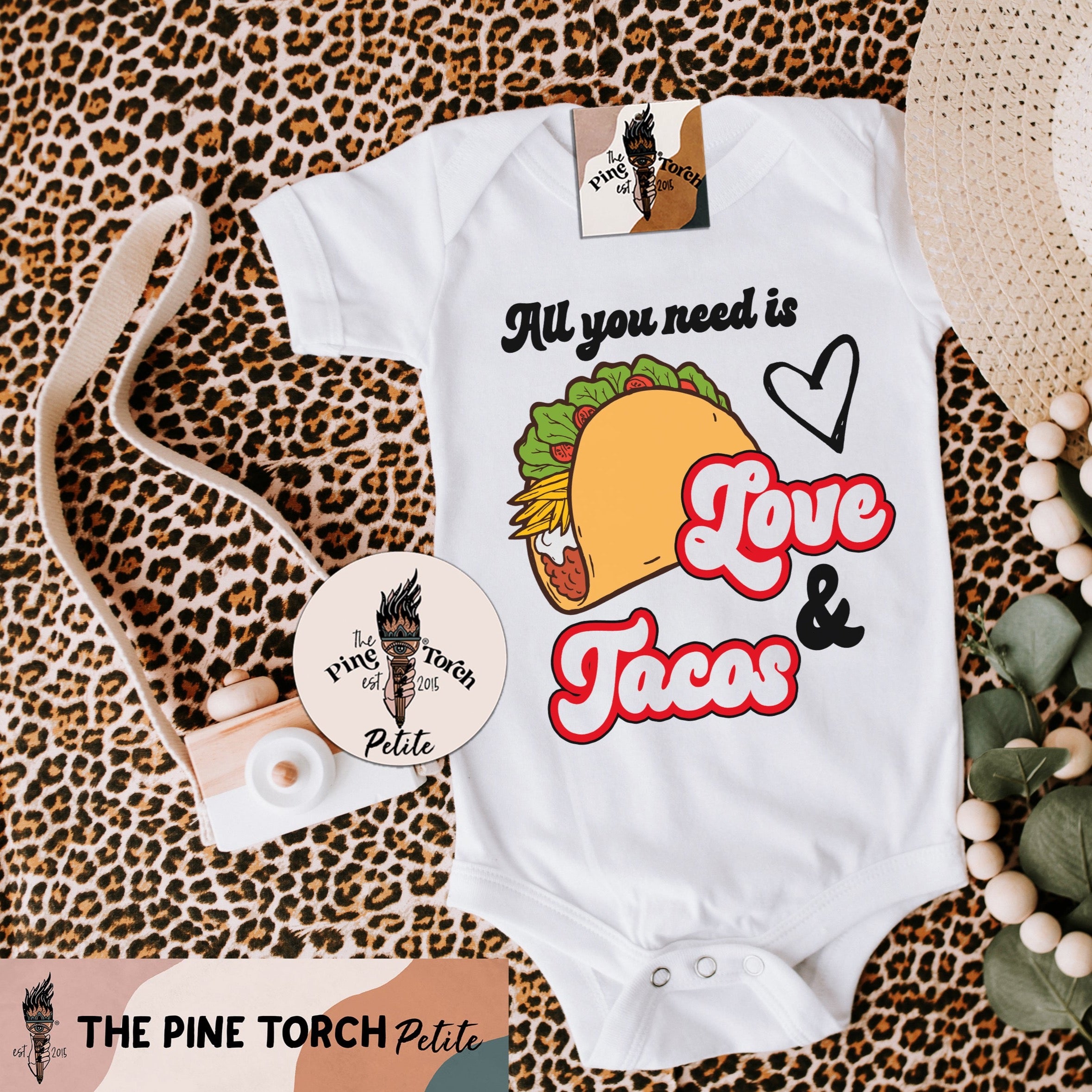 « ALL YOU NEED IS LOVE AND TACOS » BODYSUIT