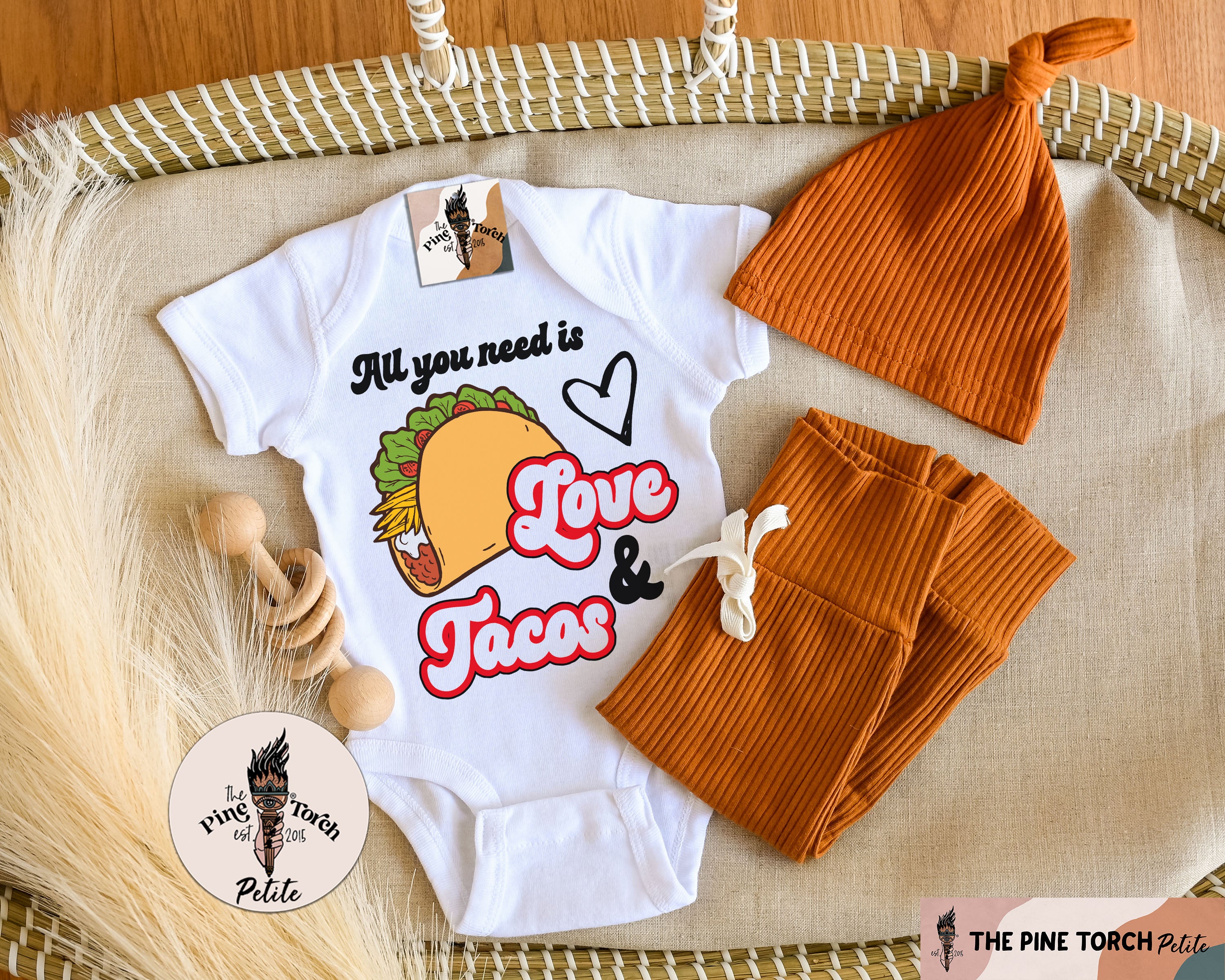 « ALL YOU NEED IS LOVE AND TACOS » BODYSUIT