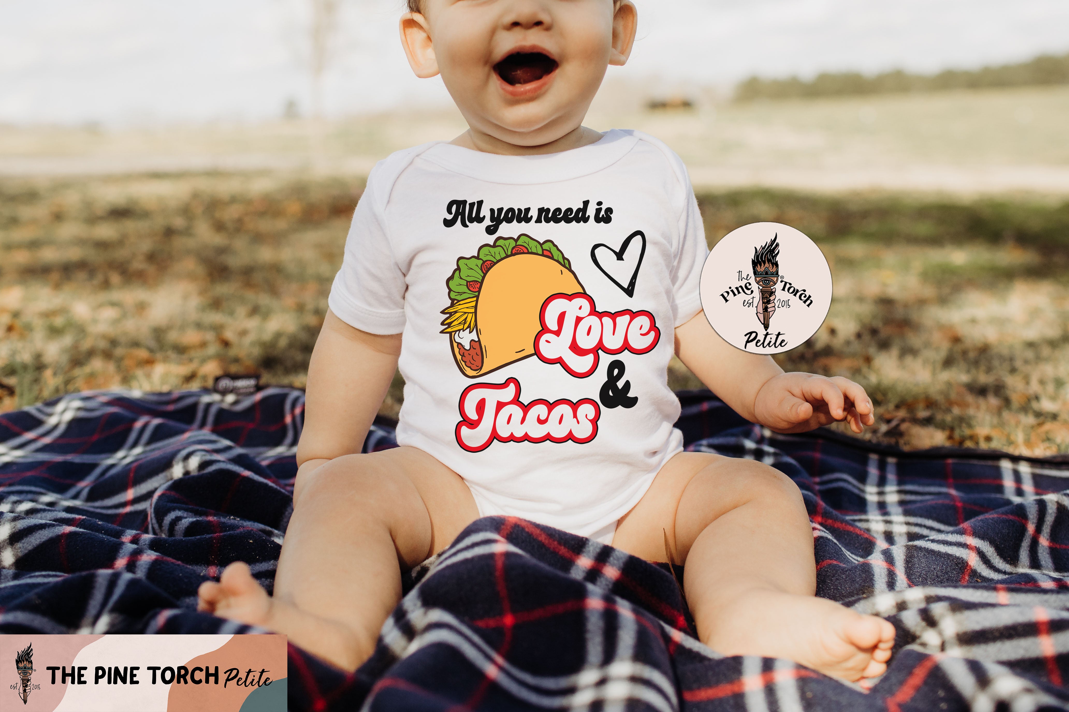 « ALL YOU NEED IS LOVE AND TACOS » BODYSUIT