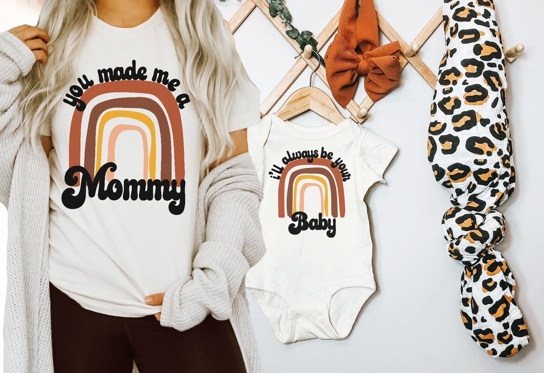 « I'LL ALWAYS BE YOUR BABY » CUSTOMIZED BODYSUIT