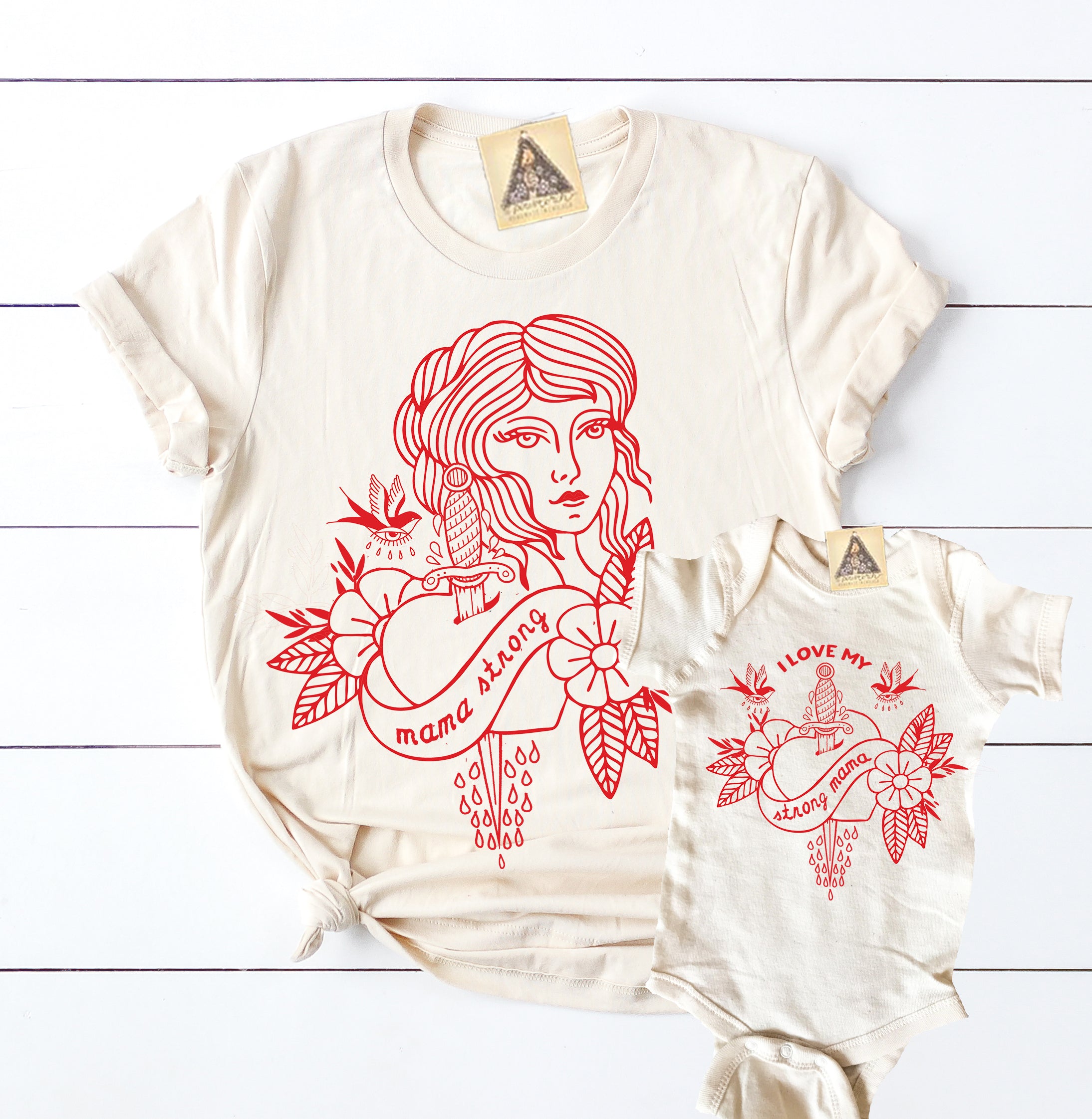 « I LOVE MY STRONG MAMA » KID'S TEE