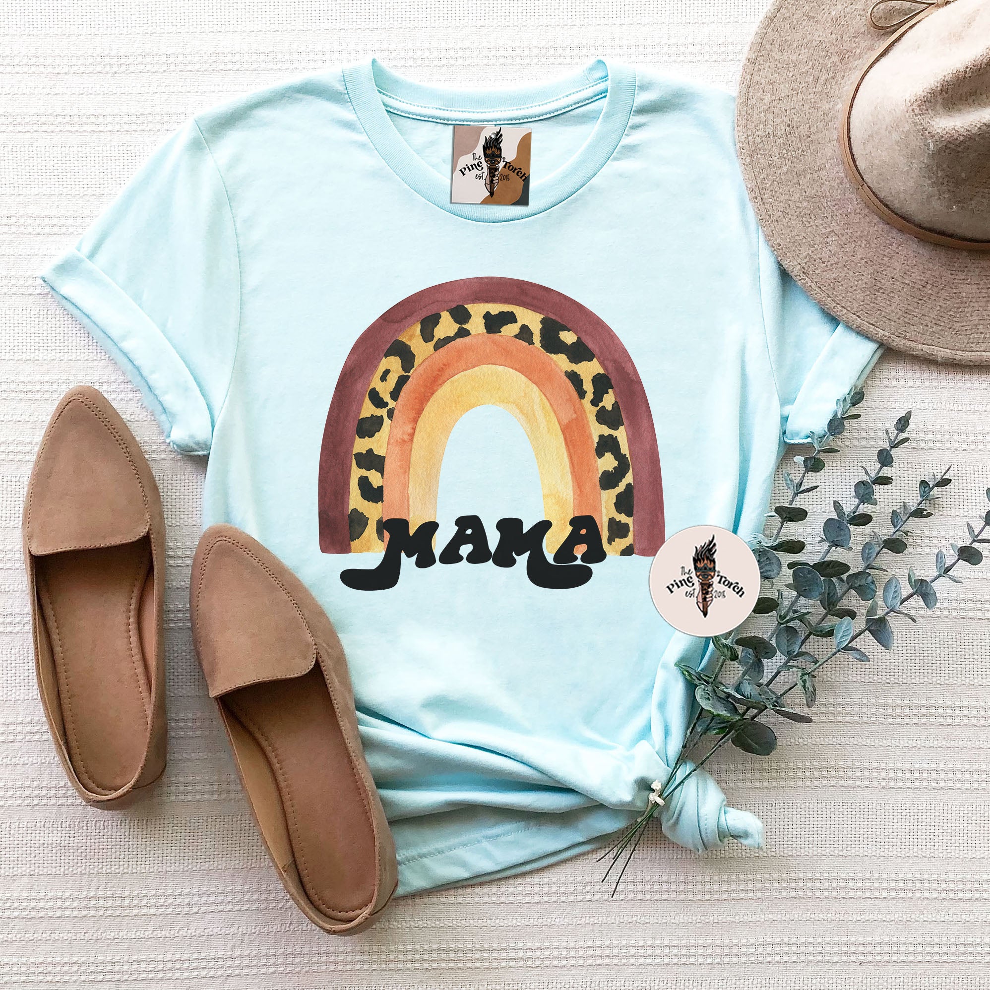 MAMA LEOPARD RAINBOW // UNISEX TEE