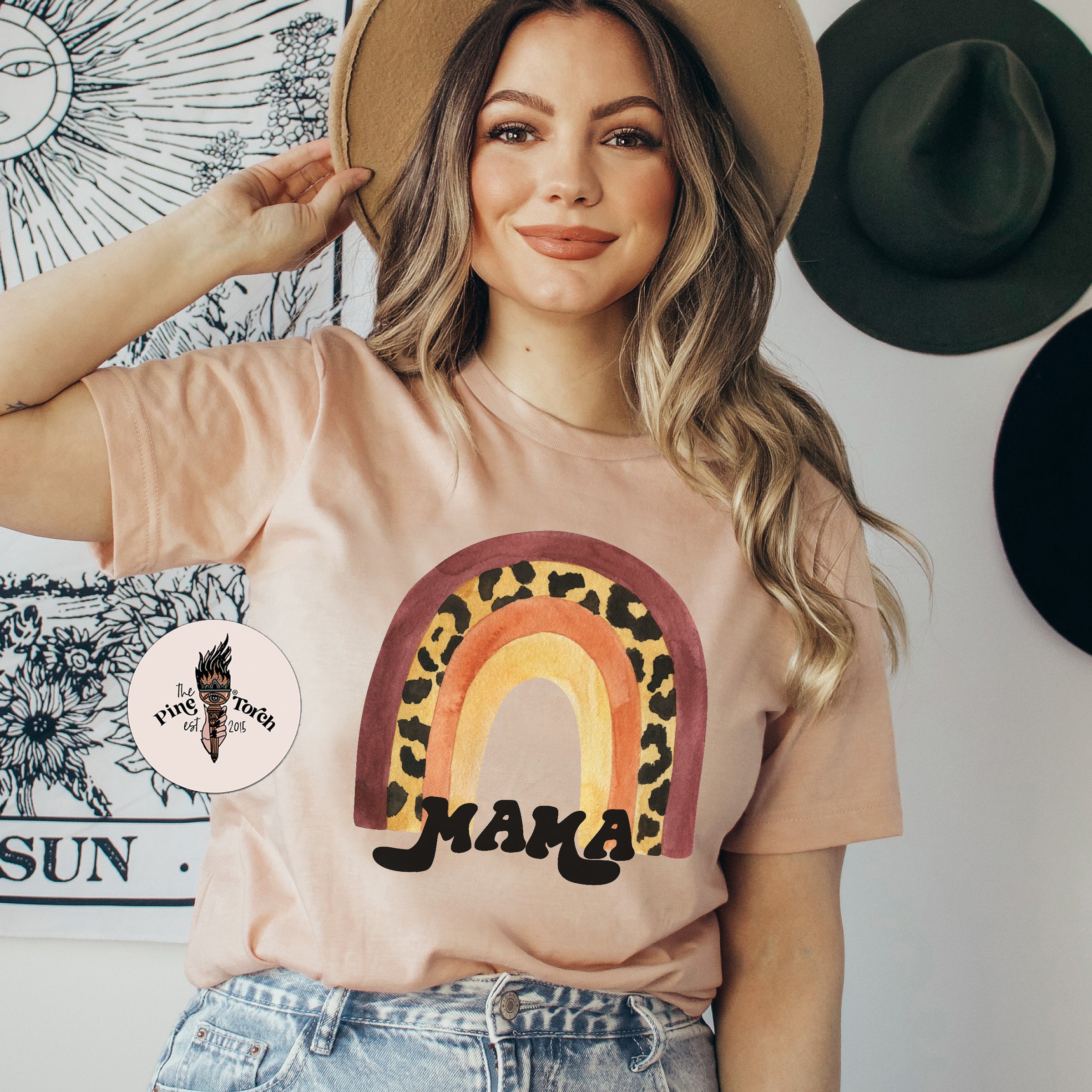 MAMA LEOPARD RAINBOW // UNISEX TEE