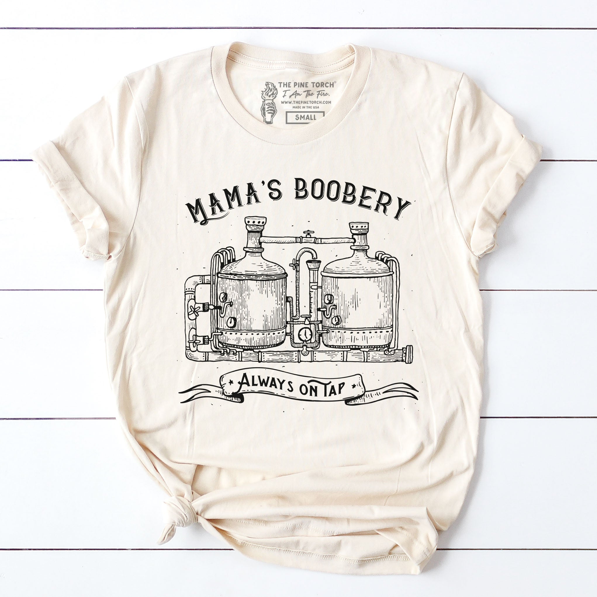 « MAMA'S BOOBERY, ALWAYS ON TAP » UNISEX TEE