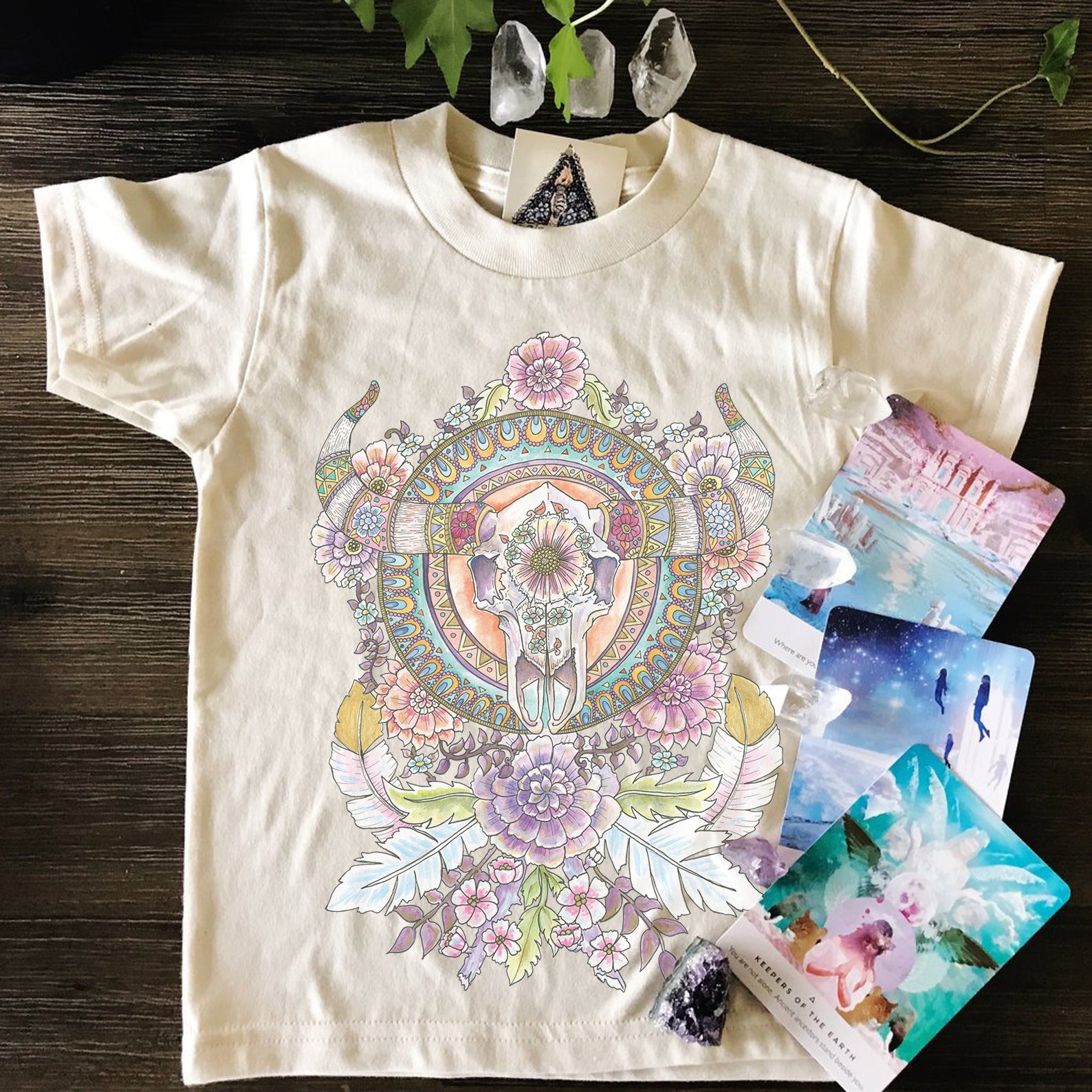 « BULL SKULL MANDALA » KID'S TEE