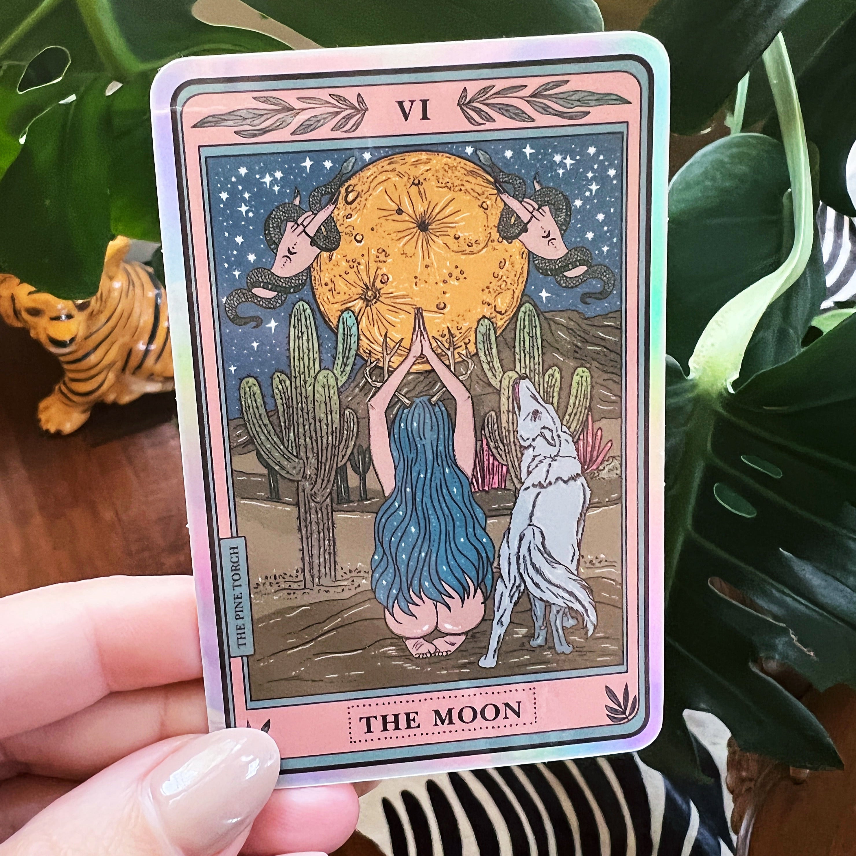 THE MOON TAROT « HOLOGRAPHIC STICKER »