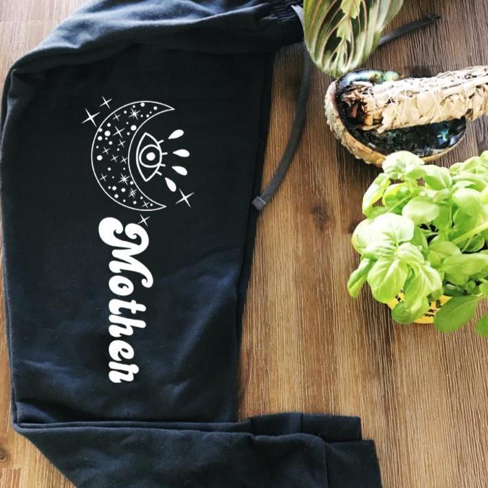 « MOON MOTHER JOGGERS » BLACK WITH WHITE PRINT