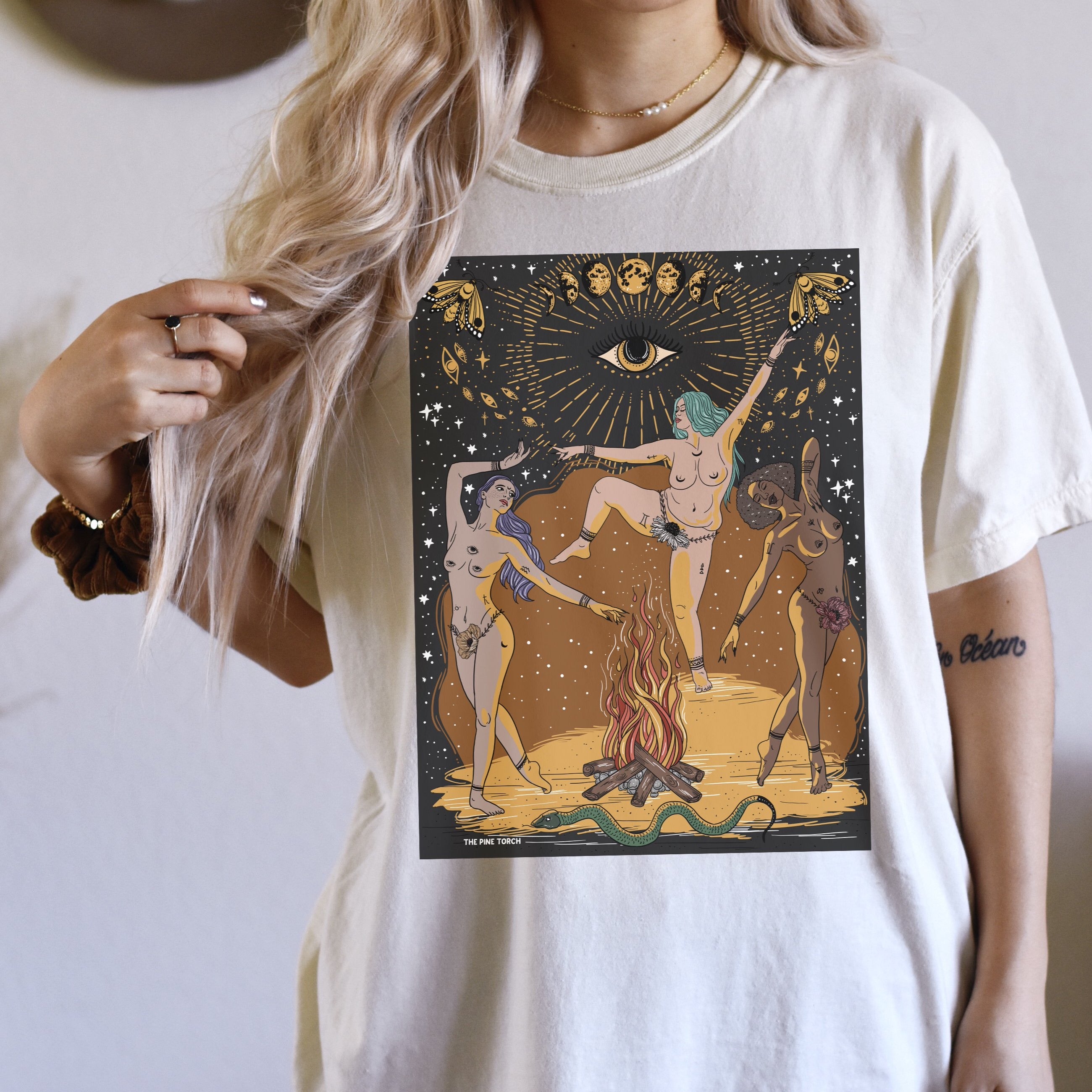 « MOONDANCE » UNISEX CREAM TEE