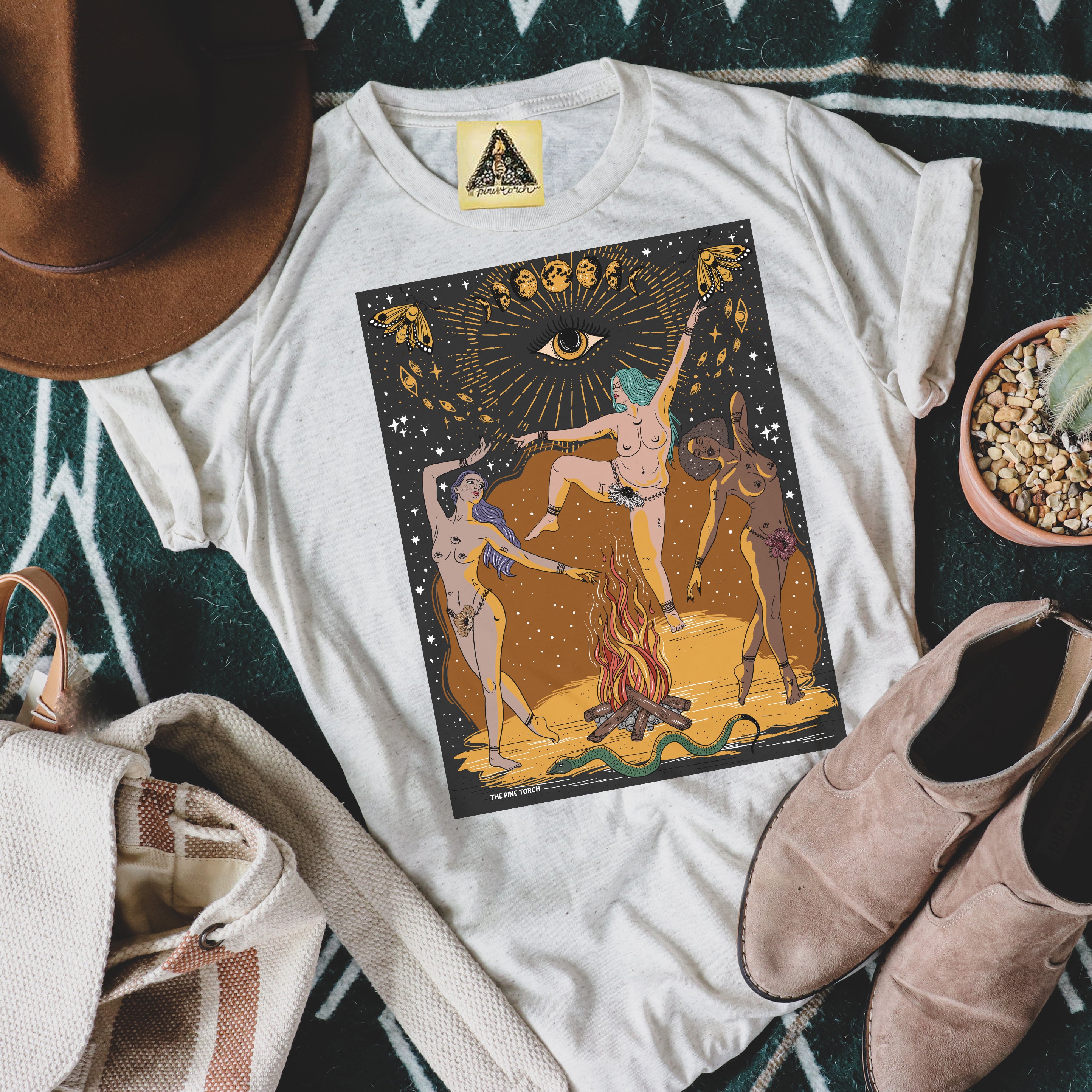 « MOONDANCE » UNISEX CREAM TEE