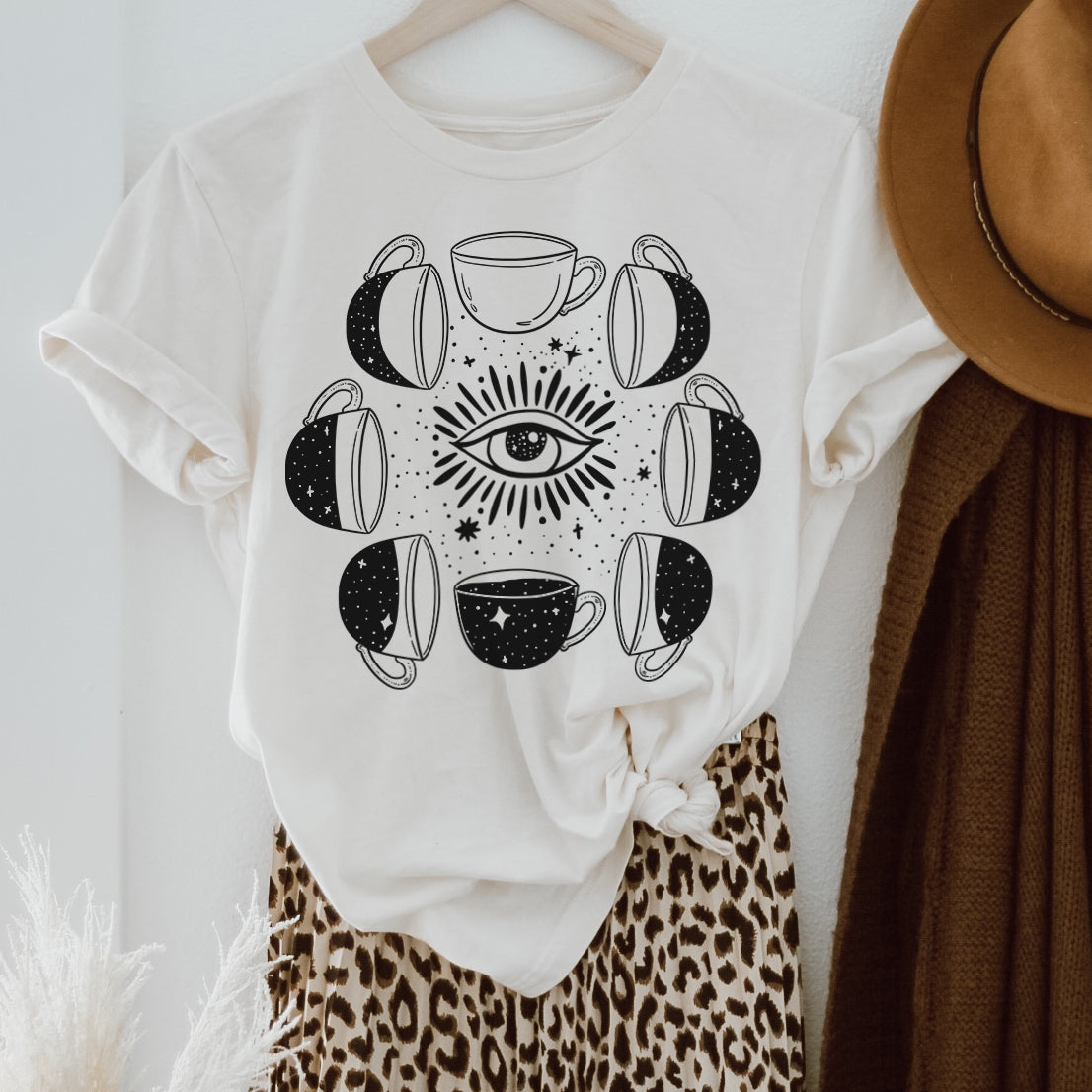 « MOON PHASE COFFEE » UNISEX TEE