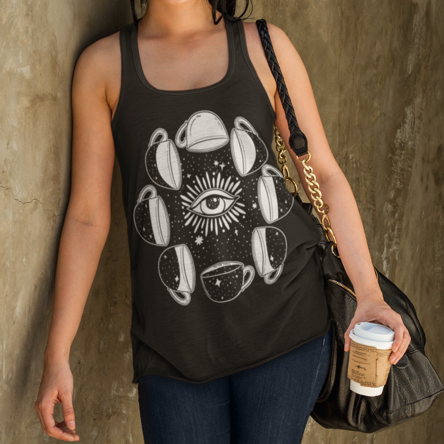 MOON PHASE COFFEE // RACERBACK TANK