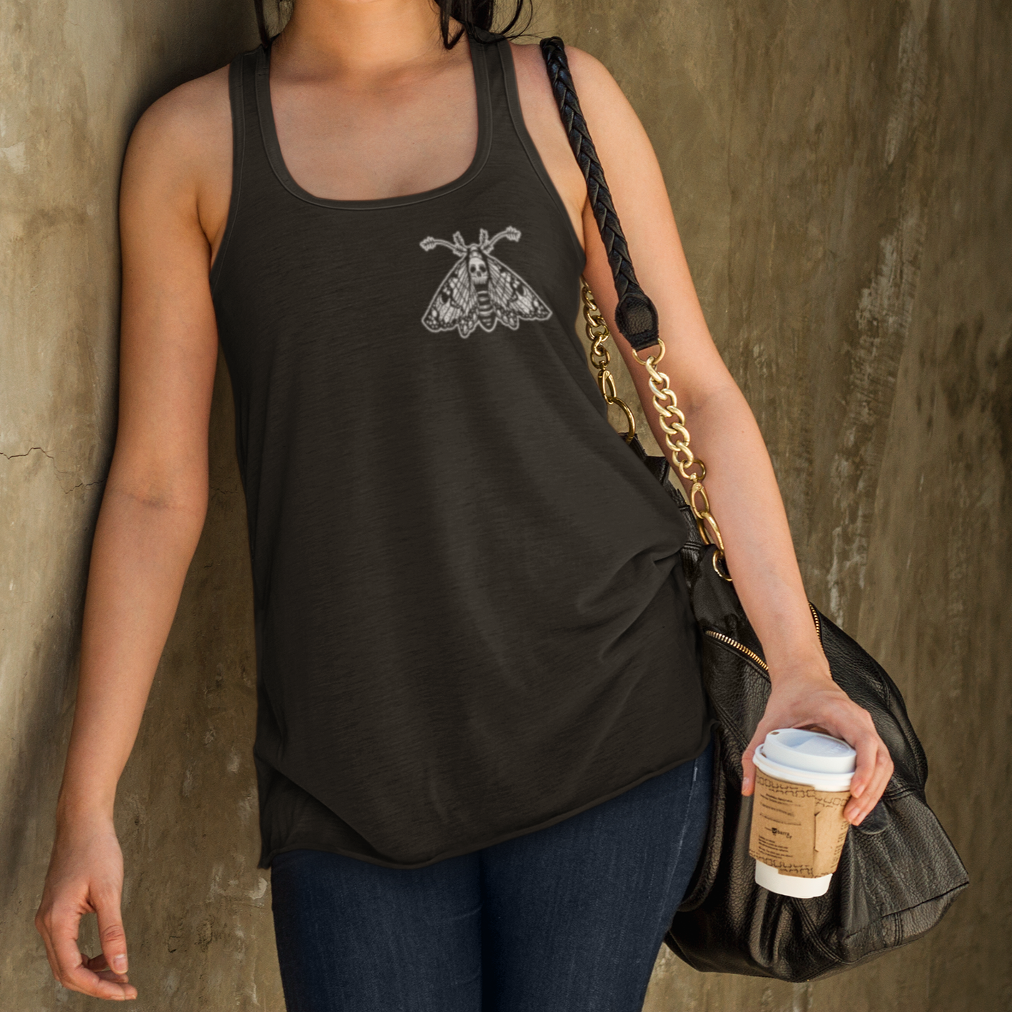 « DEATH MOTH » RACERBACK TANK