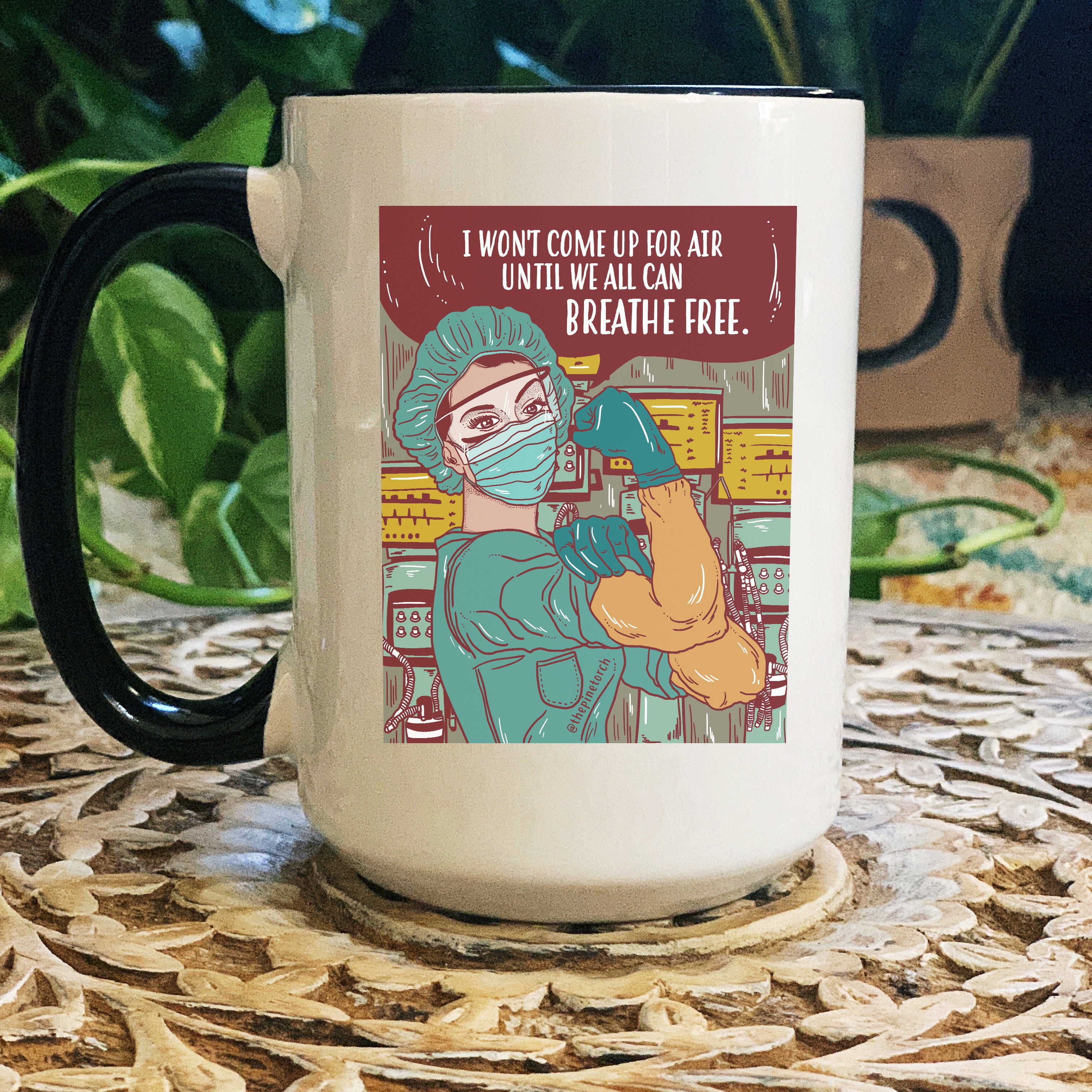 « NURSE LIFE: I WON'T COME UP FOR AIR » MUG