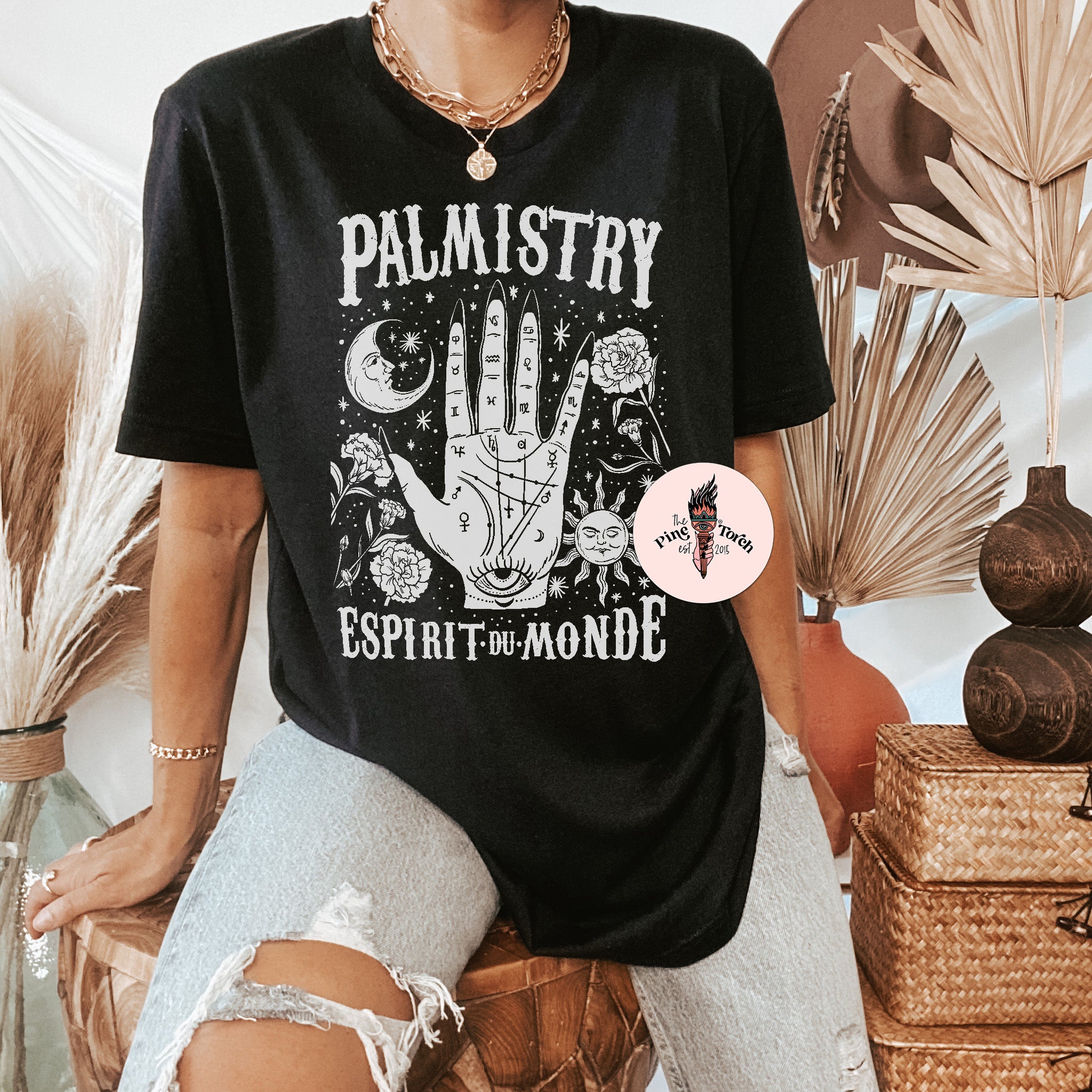 PALMISTRY // BLACK UNISEX TEE